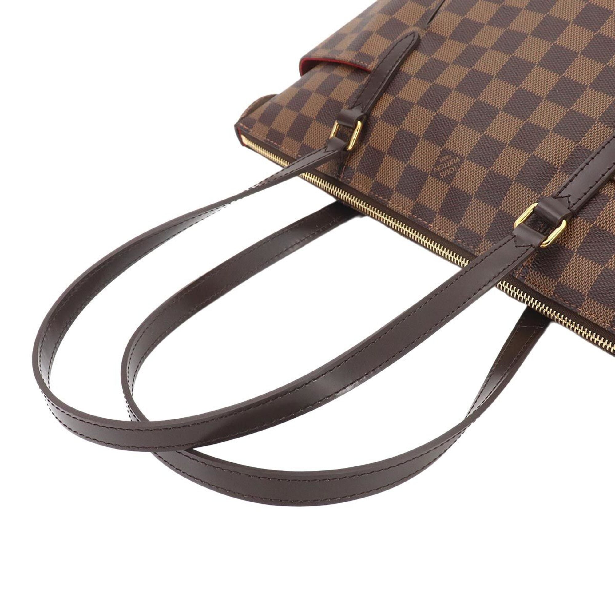 Louis Vuitton Brown Damier Canvas Ebene Damier Canvas Handbag Tote Bag (Pre-Owned)