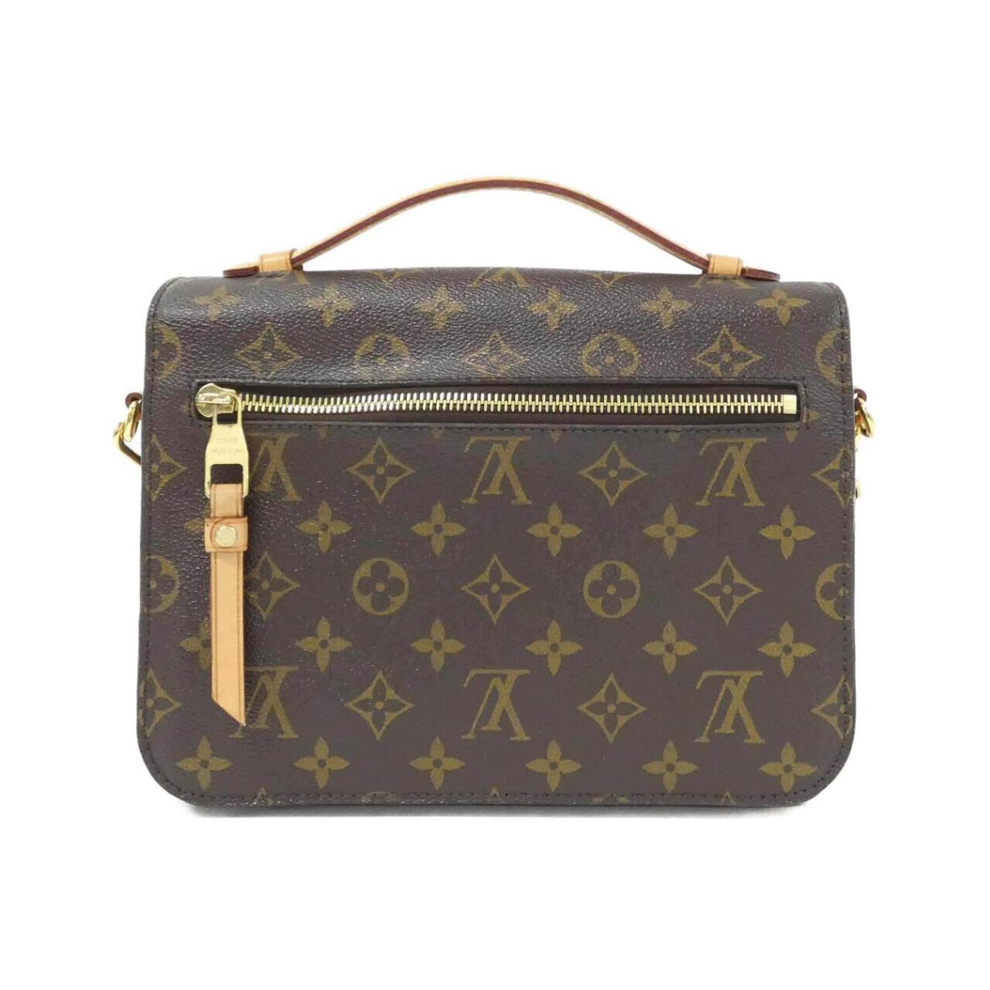 Louis Vuitton Brown Coated Canvas Handbag Pochette (Pre-Owned)
