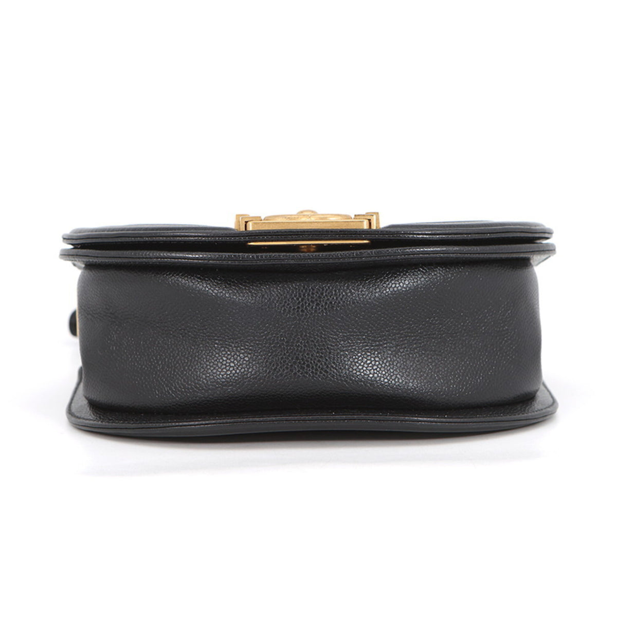 Chanel Black Grained Calfskin Handbag Shoulder Bag (Pre-Owned)