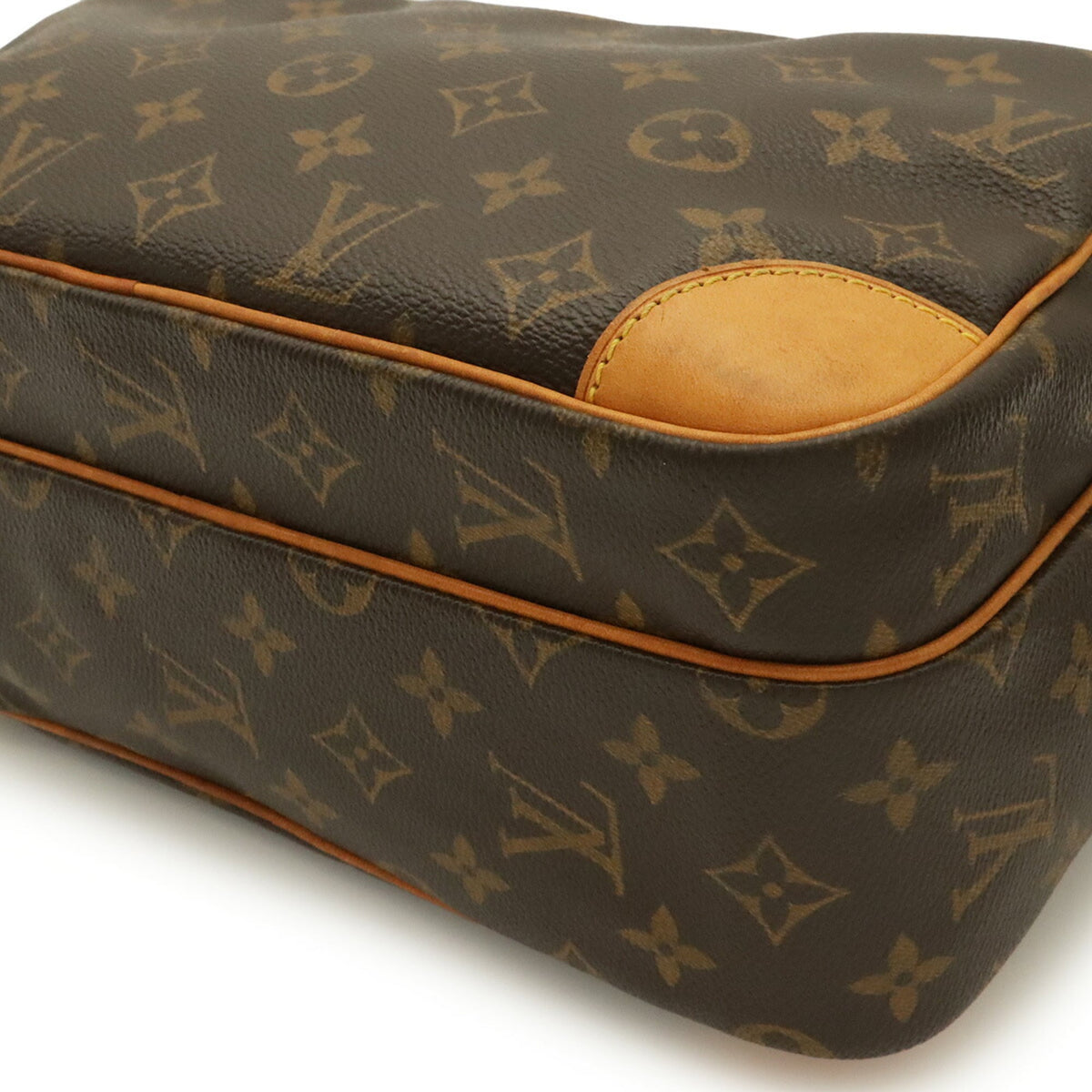 Louis Vuitton Brown Monogram Canvas Pvc Coated Canvas Handbag Messenger Bag Shoulder Bag (Pre-Owned)
