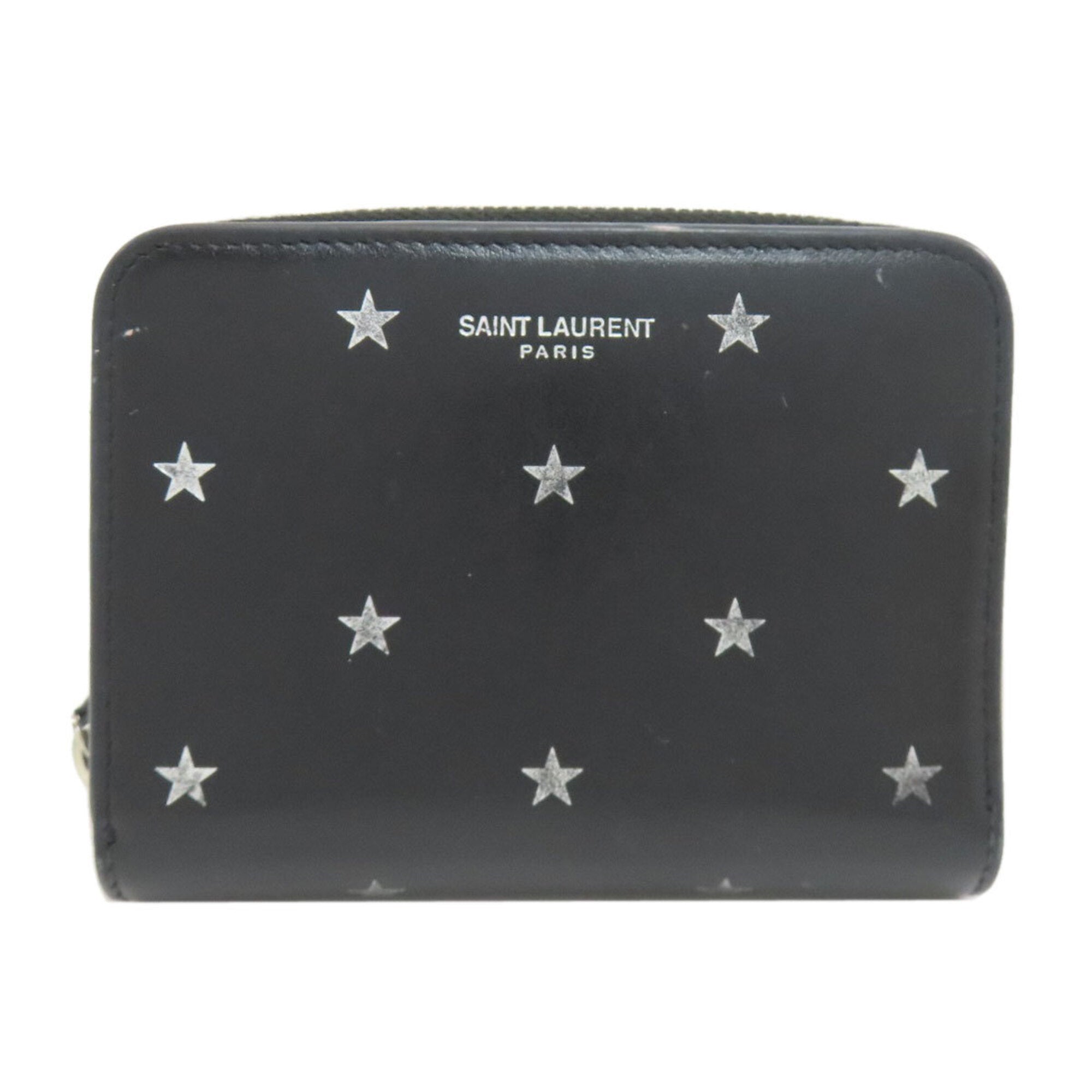 Saint Laurent Black Leather Wallet (Bi-Fold) (Pre-Owned)