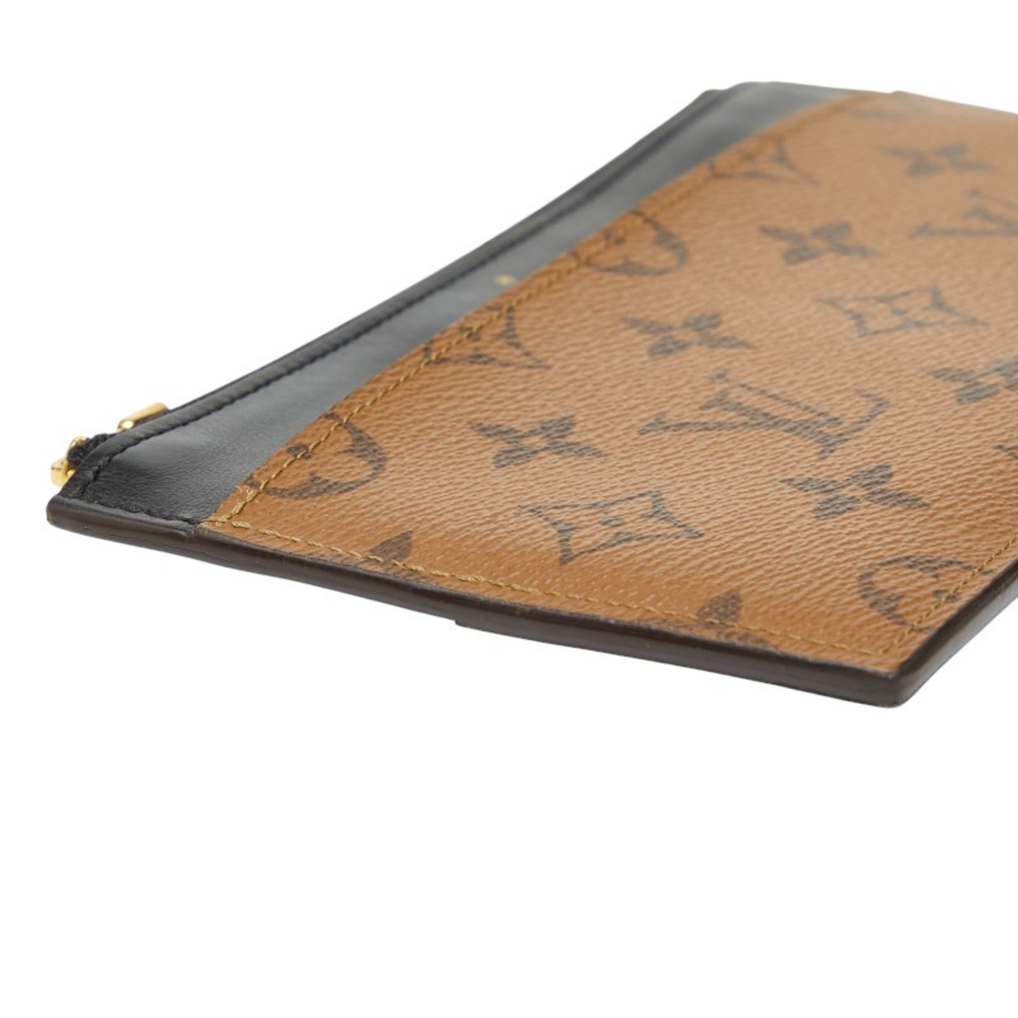 Louis Vuitton Monogram Reverse Black Brown Monogram Reverse Monogram Reverse Coin Purse/Coin Case (Pre-Owned)