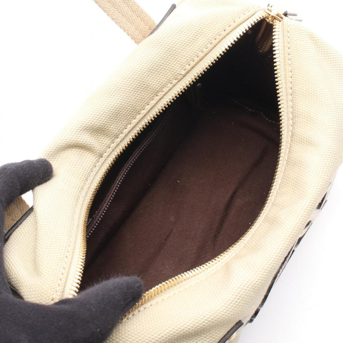 Loewe Beige Canvas Handbag (Pre-Owned)