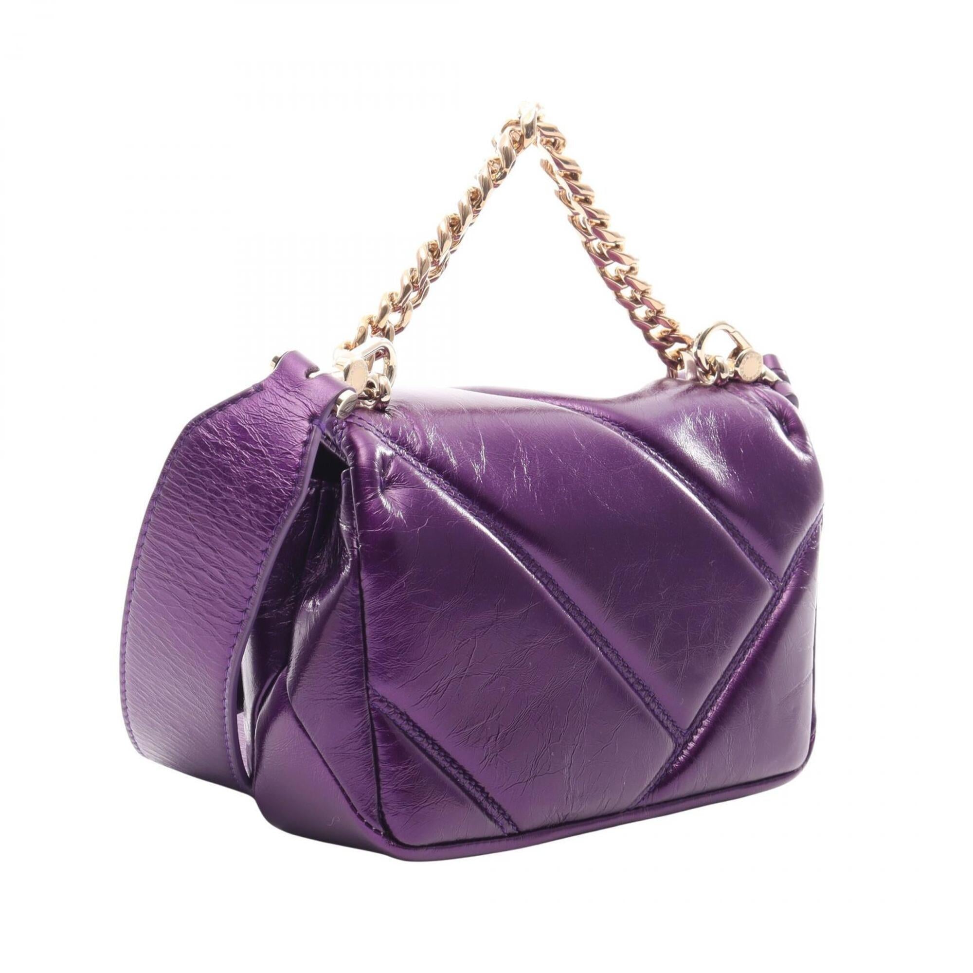 Bvlgari Purple Leather Handbag (Pre-Owned)
