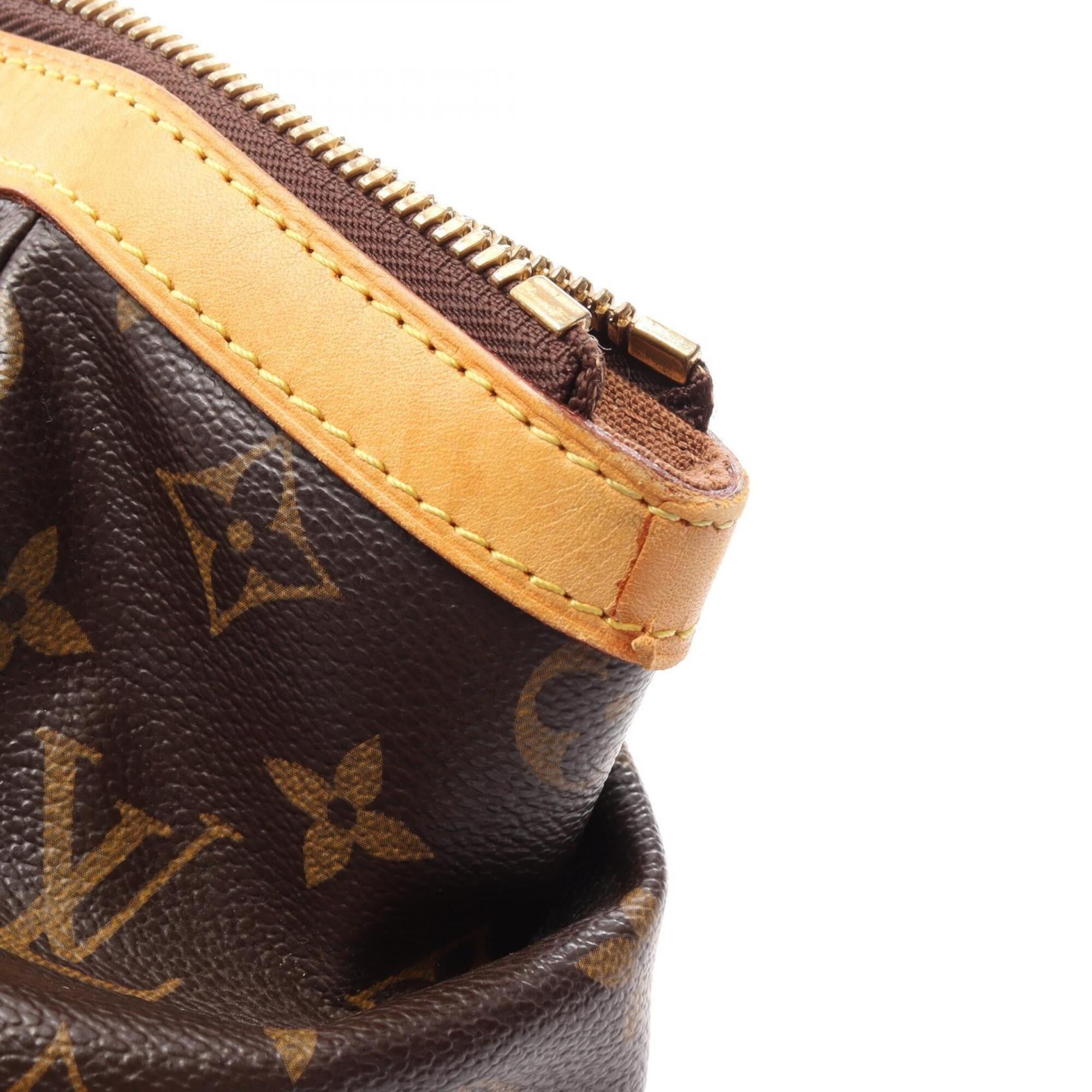 Louis Vuitton Brown Coated Canvas Leather Handbag (Pre-Owned)