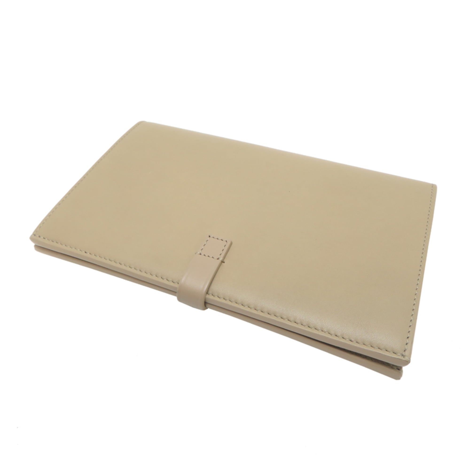 Celine Beige Leather Long Wallet (Bi-Fold) (Pre-Owned)