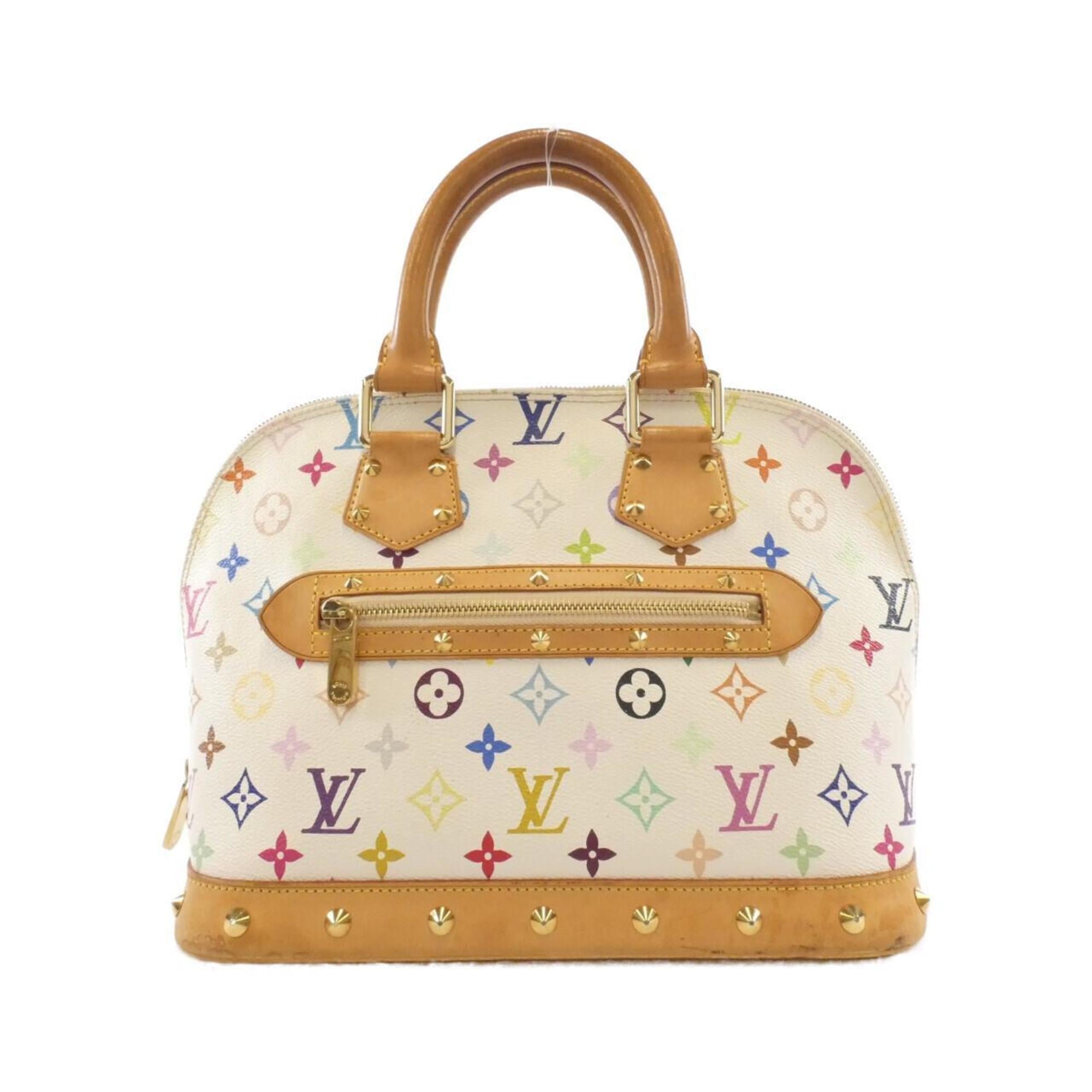 Louis Vuitton White Coated Canvas Handbag (Pre-Owned)