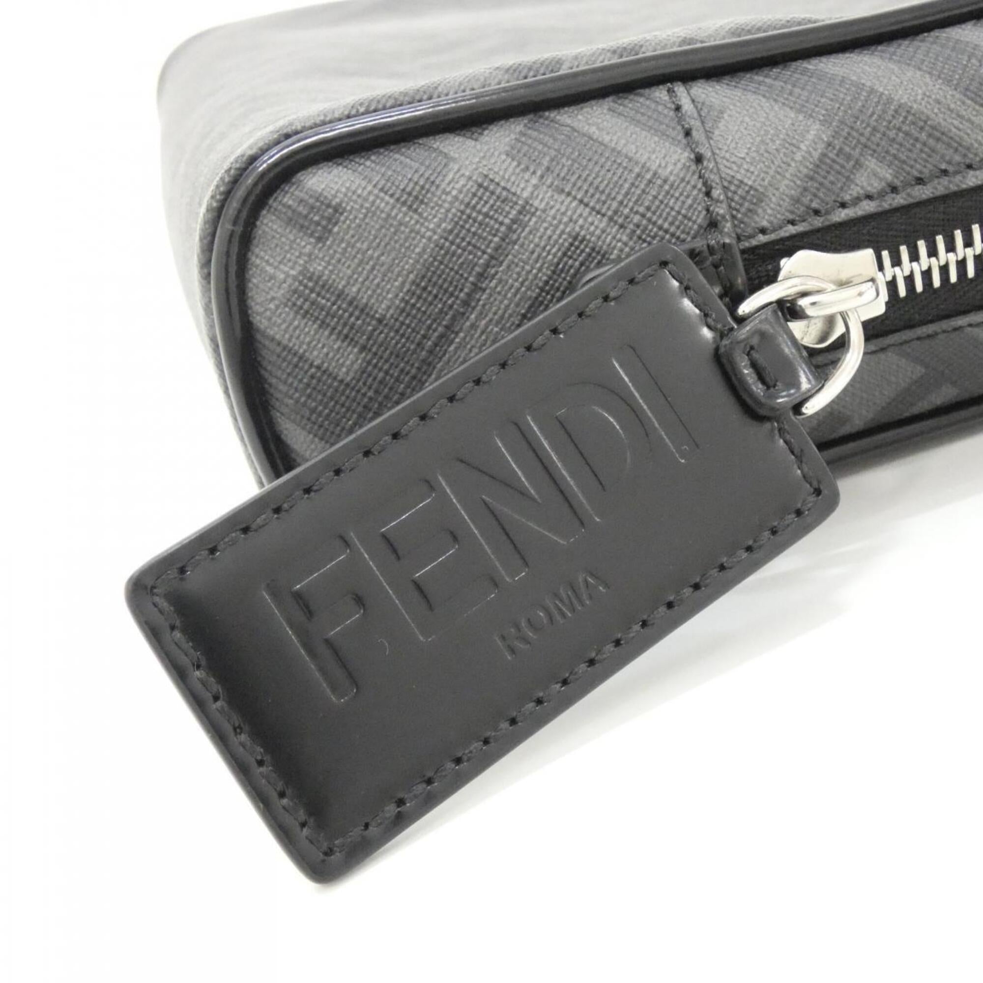 Fendi Black Coated Canvas Handbag Pouch (Pre-Owned)