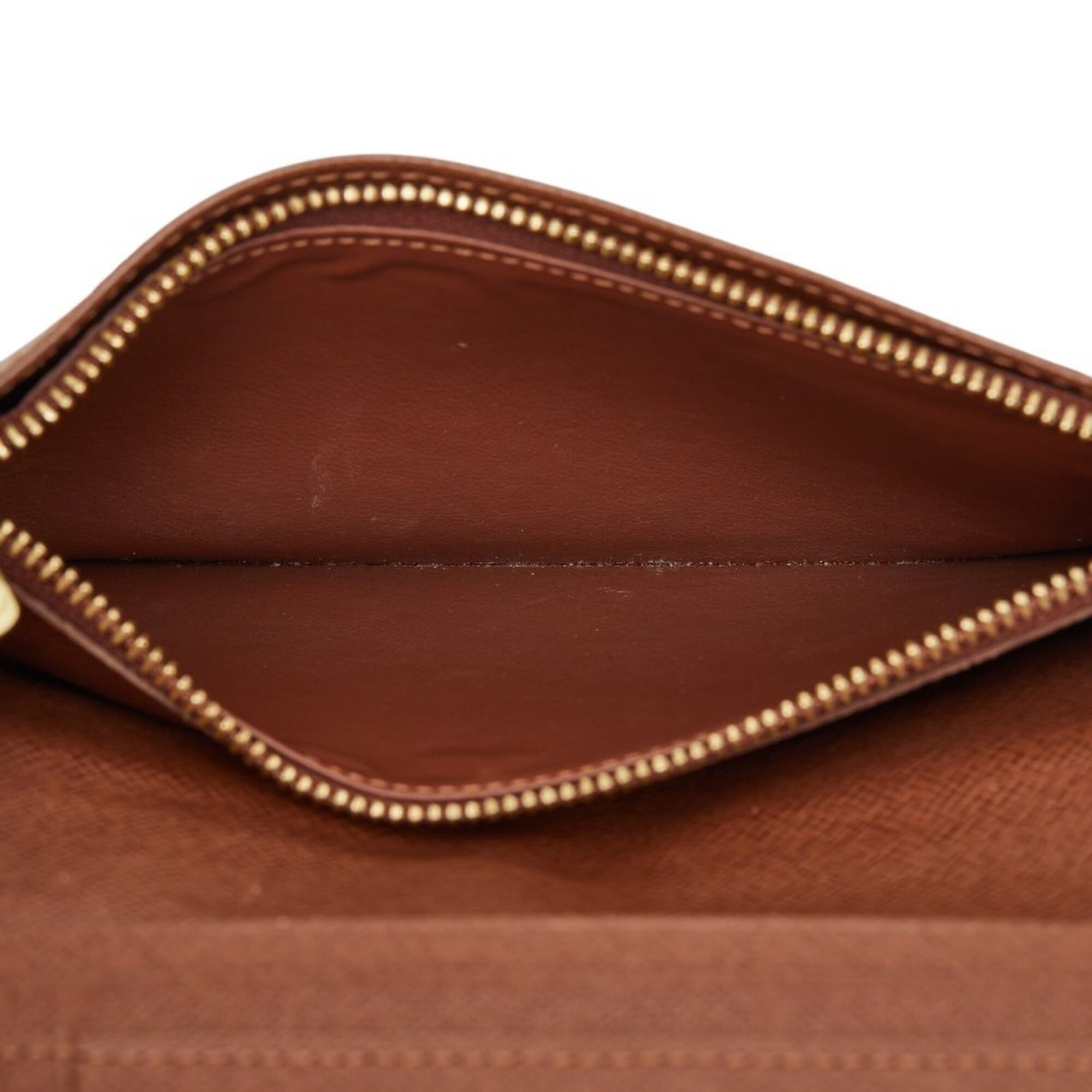 Louis Vuitton Brown Pvc Leather Long Wallet (Bi-Fold) (Pre-Owned)