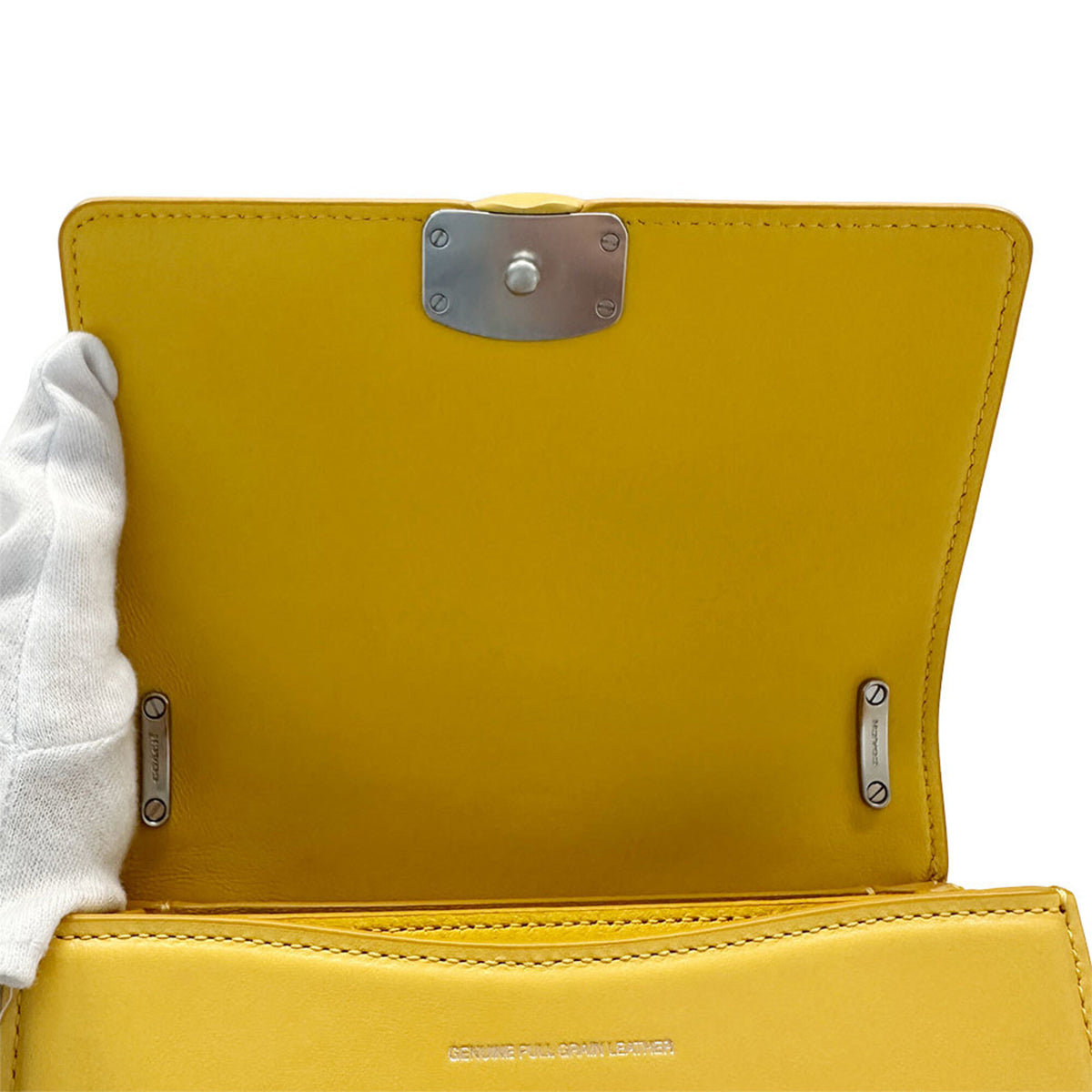 Coach Yellow Leather Shoulder Bag (Pre-Owned)