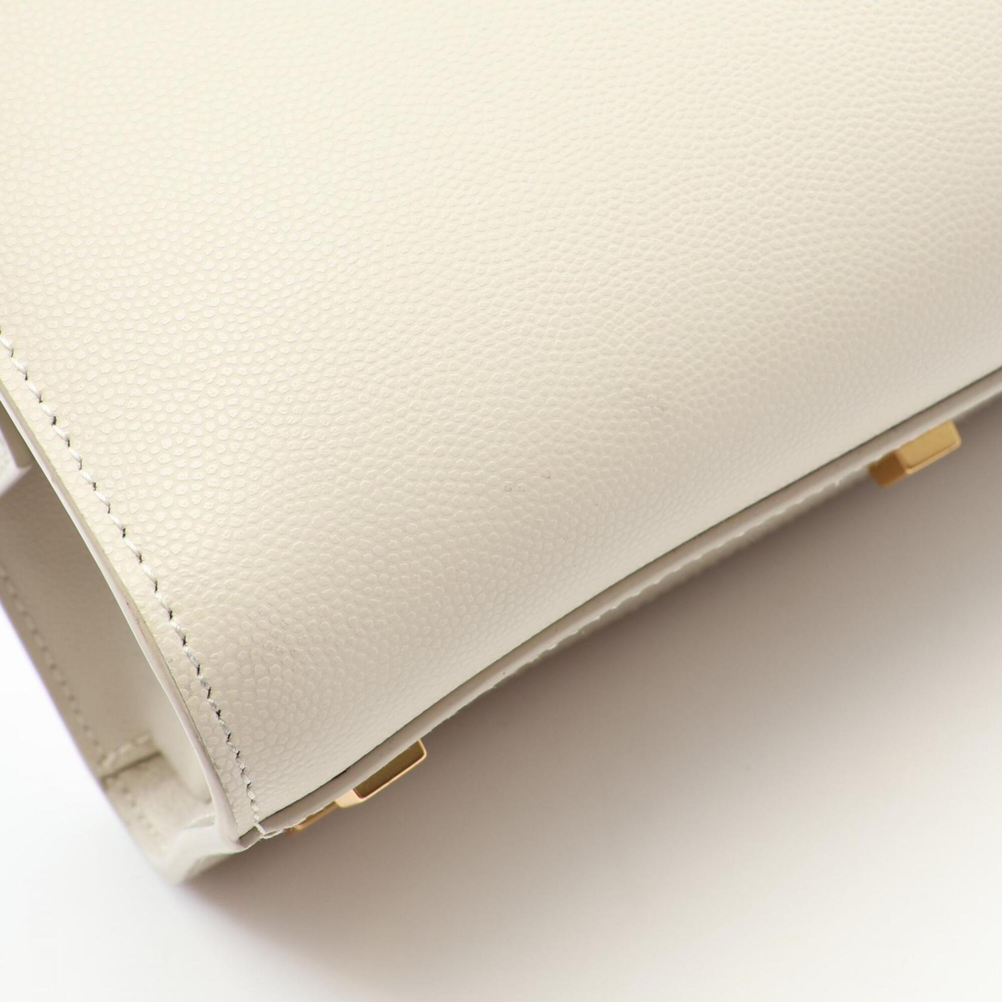 Saint Laurent Ivory Leather Handbag (Pre-Owned)