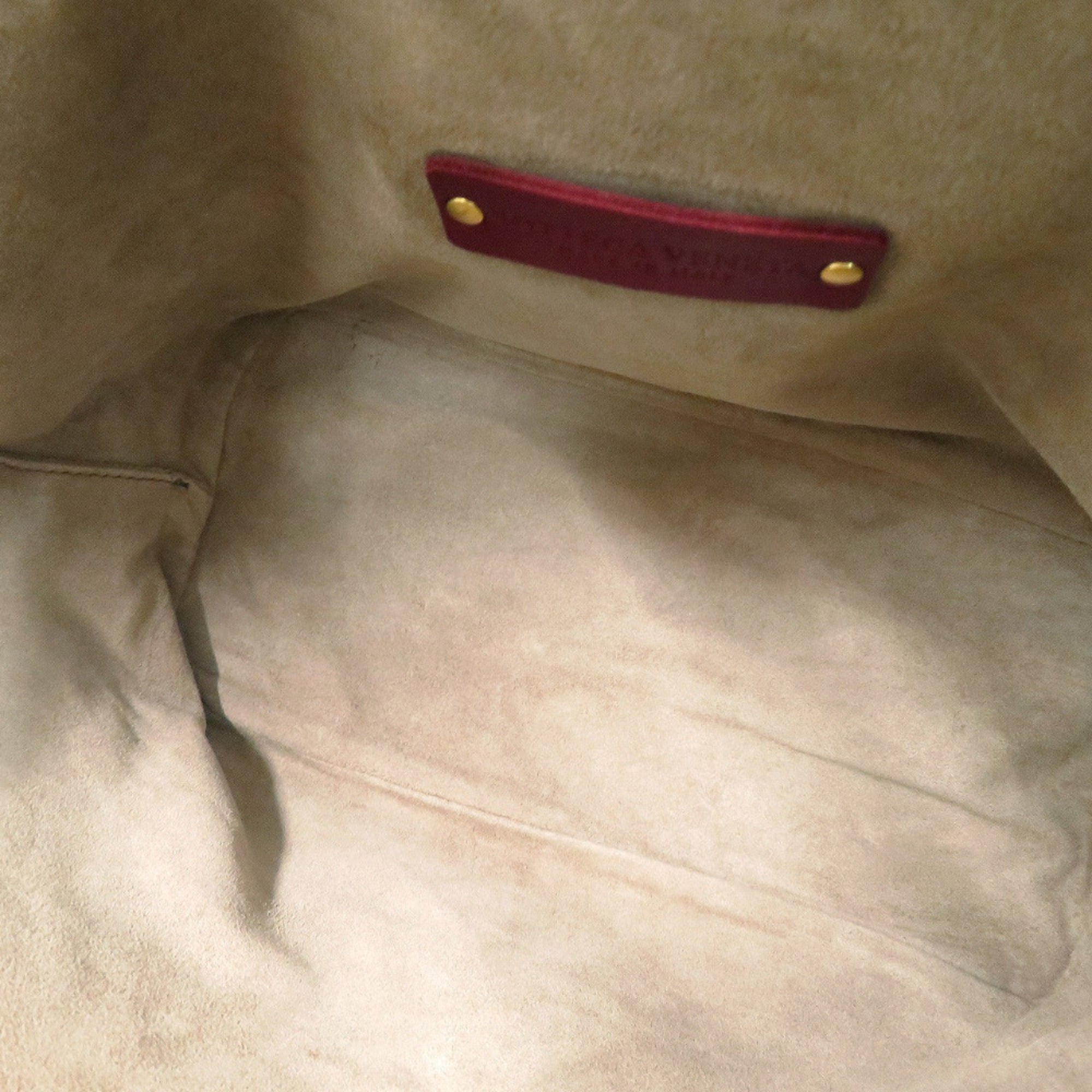 Bottega Veneta Bordeaux Leather Handbag (Pre-Owned)