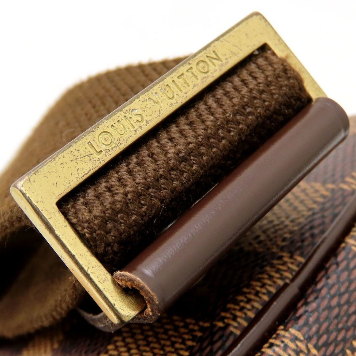 Louis Vuitton Damier Ebene Damier Canvas Pochette Sling Bag (Pre-Owned)