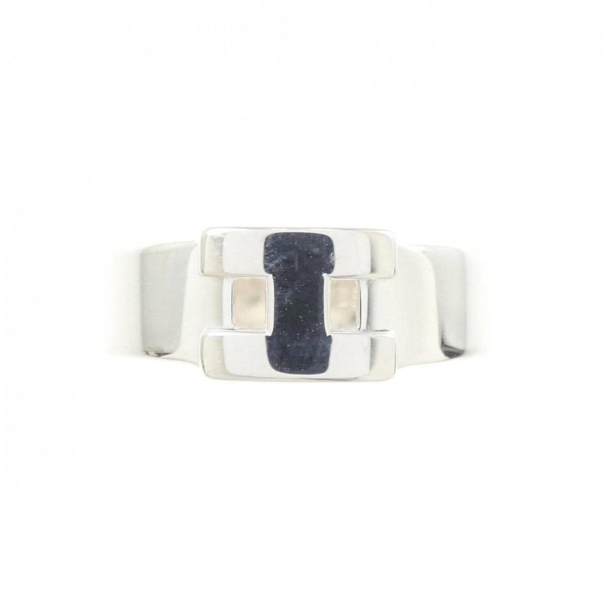 Hermes Silver 925 Band Ring (Pre-Owned)