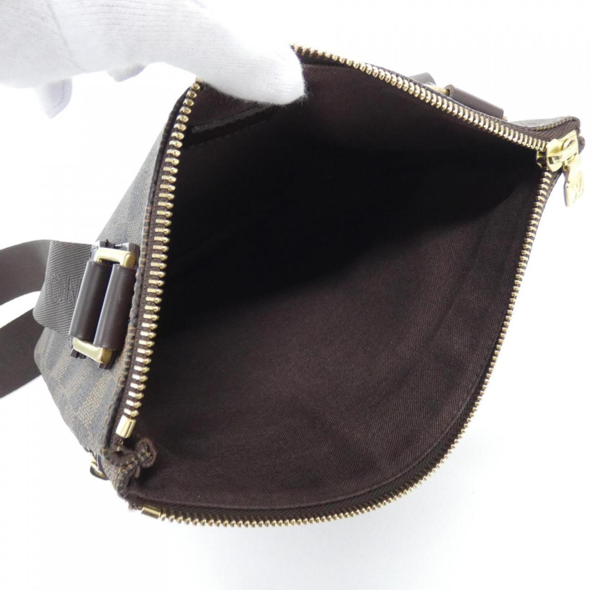 Louis Vuitton Ebene Coated Canvas Pochette Shoulder Bag (Pre-Owned)