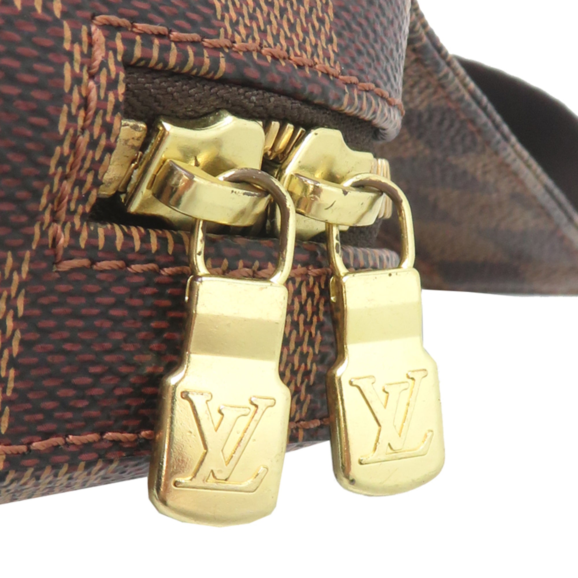 Louis Vuitton Brown Damier Canvas Sling Bag (Pre-Owned)