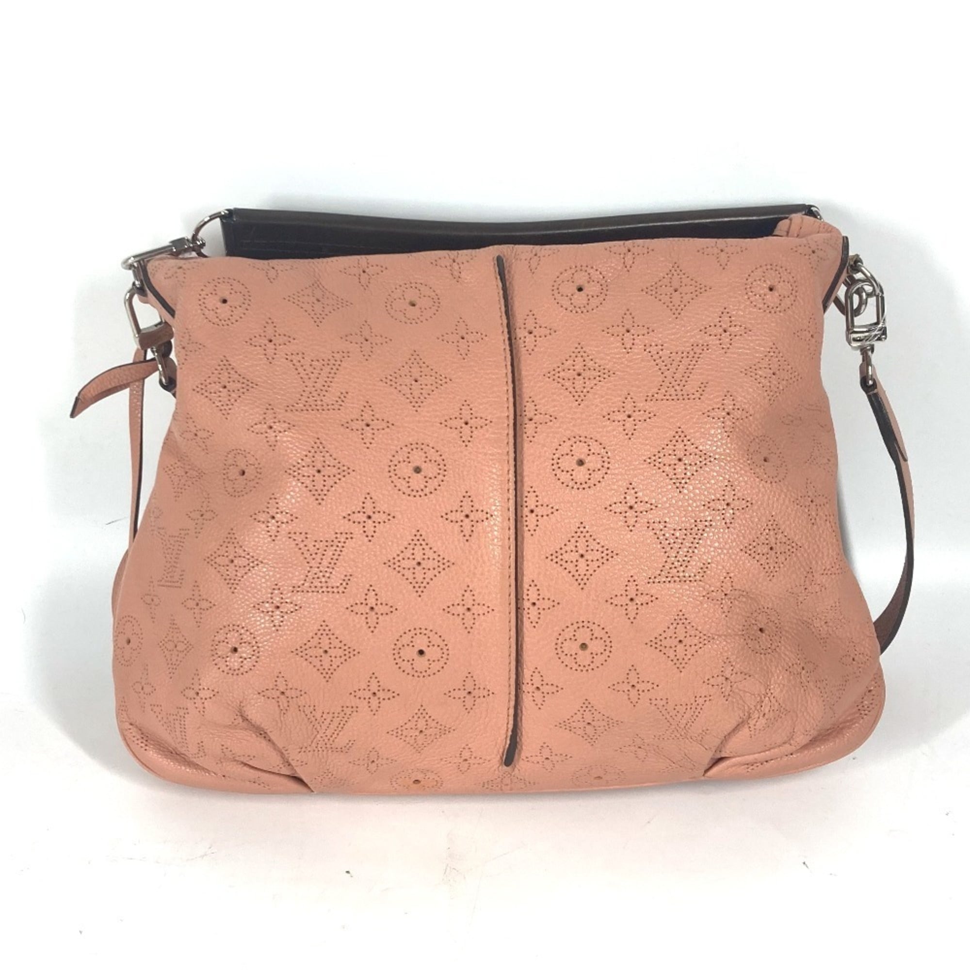 Louis Vuitton Pink Rose Mahina Leather Handbag Shoulder Bag Tote Bag (Pre-Owned)