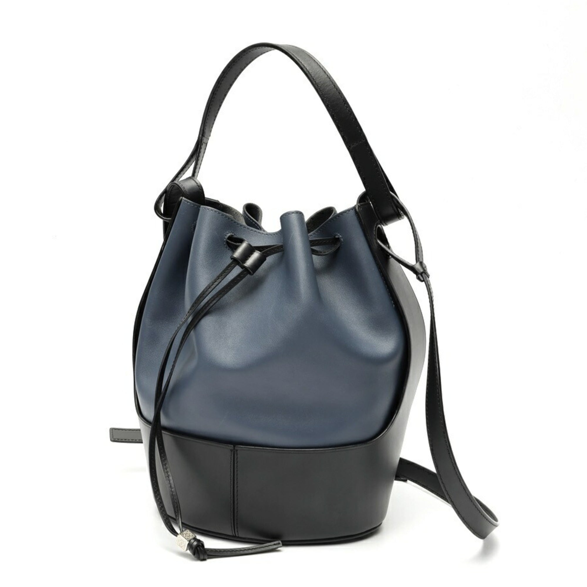 Loewe Black Blue Leather Shoulder Bag (Pre-Owned)