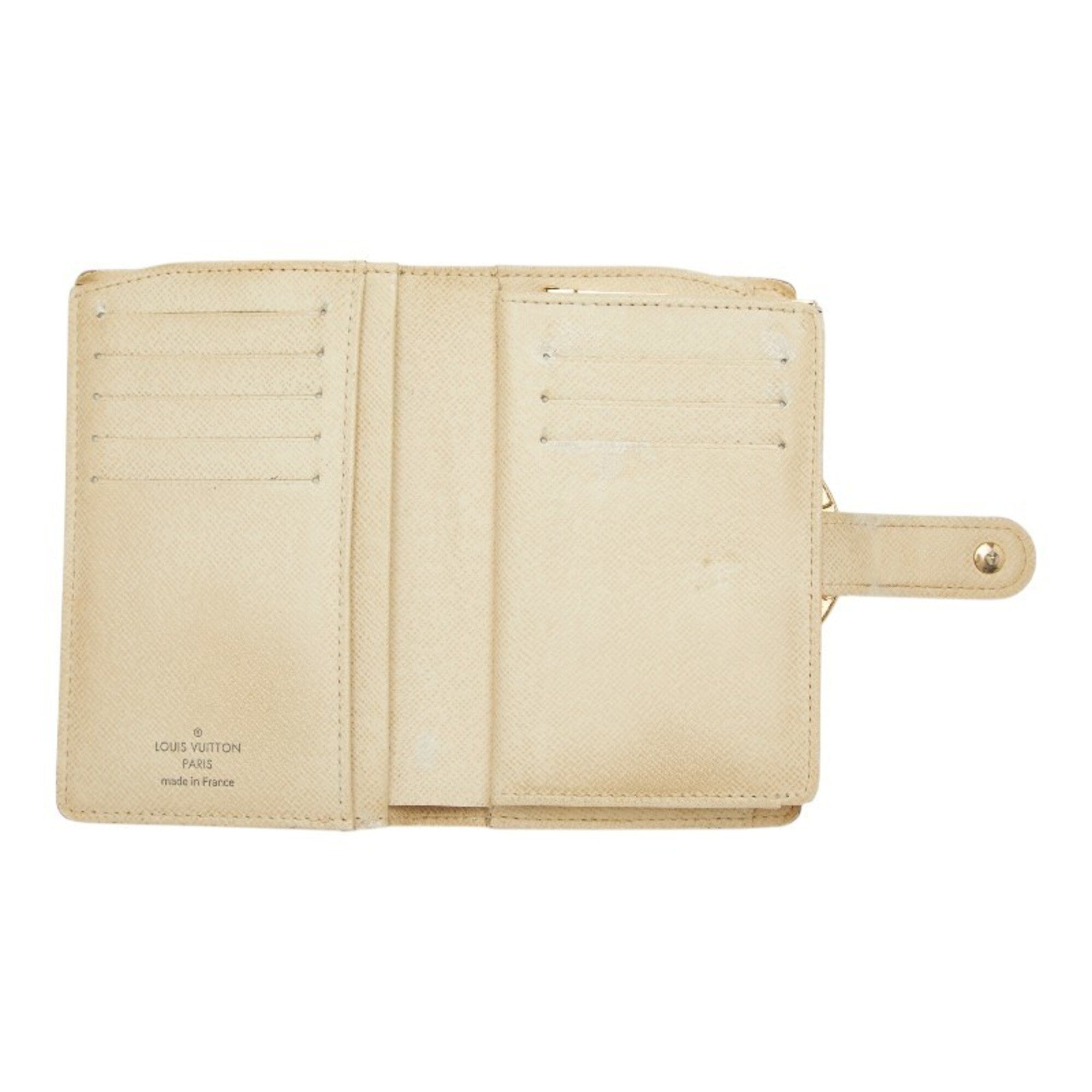 Louis Vuitton White Pvc Leather Wallet (Bi-Fold) (Pre-Owned)