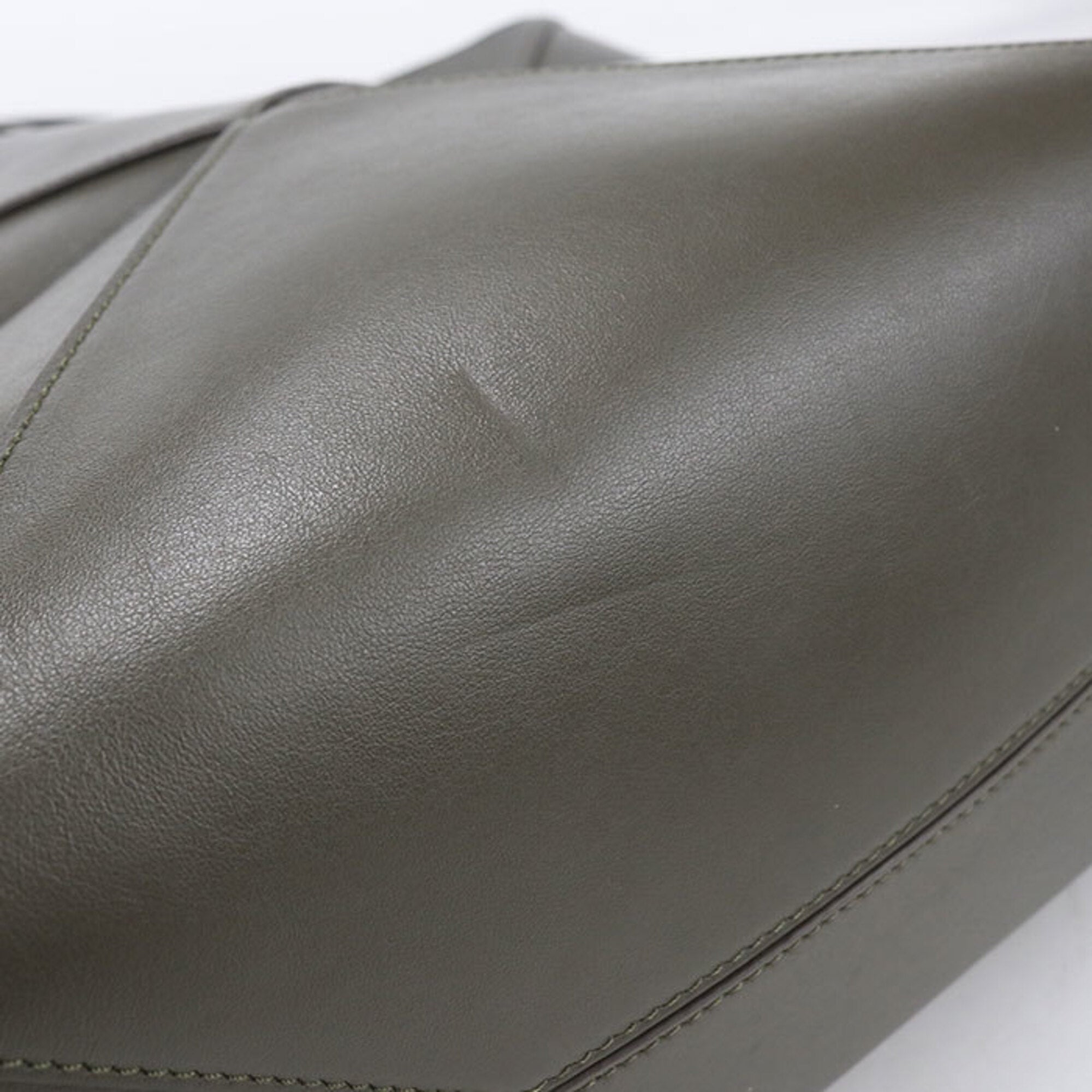Loewe Gray Leather Tote Bag (Pre-Owned)