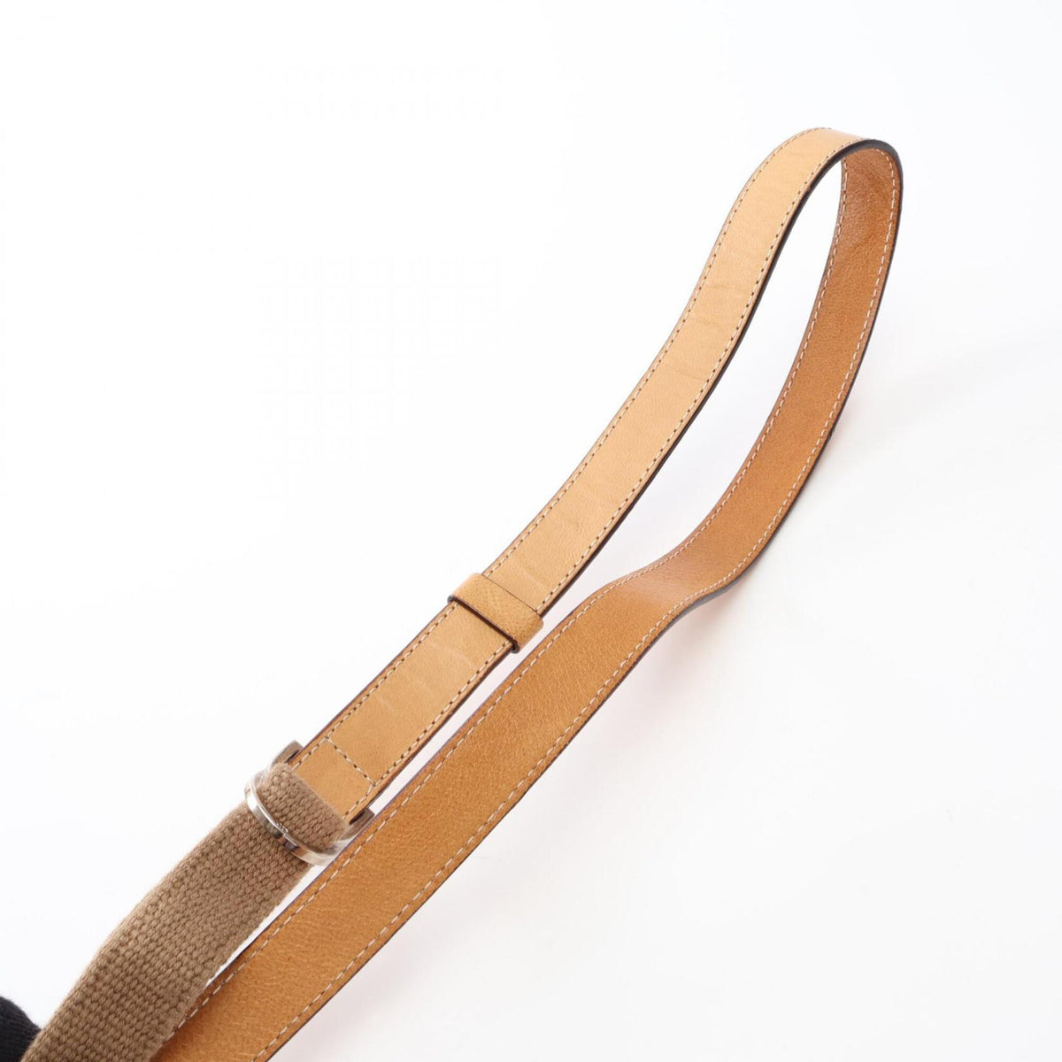 Christian Dior Beige Canvas Leather Handbag Shoulder Bag (Pre-Owned)
