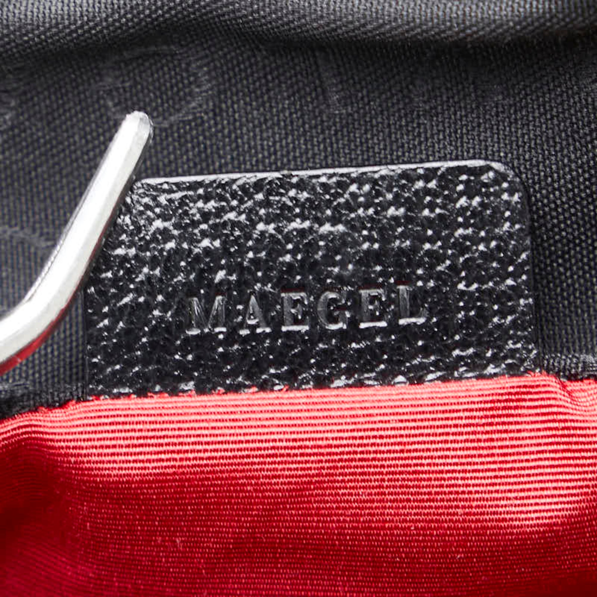 Bvlgari Logomania Black Canvas Leather Handbag Tote Bag (Pre-Owned)