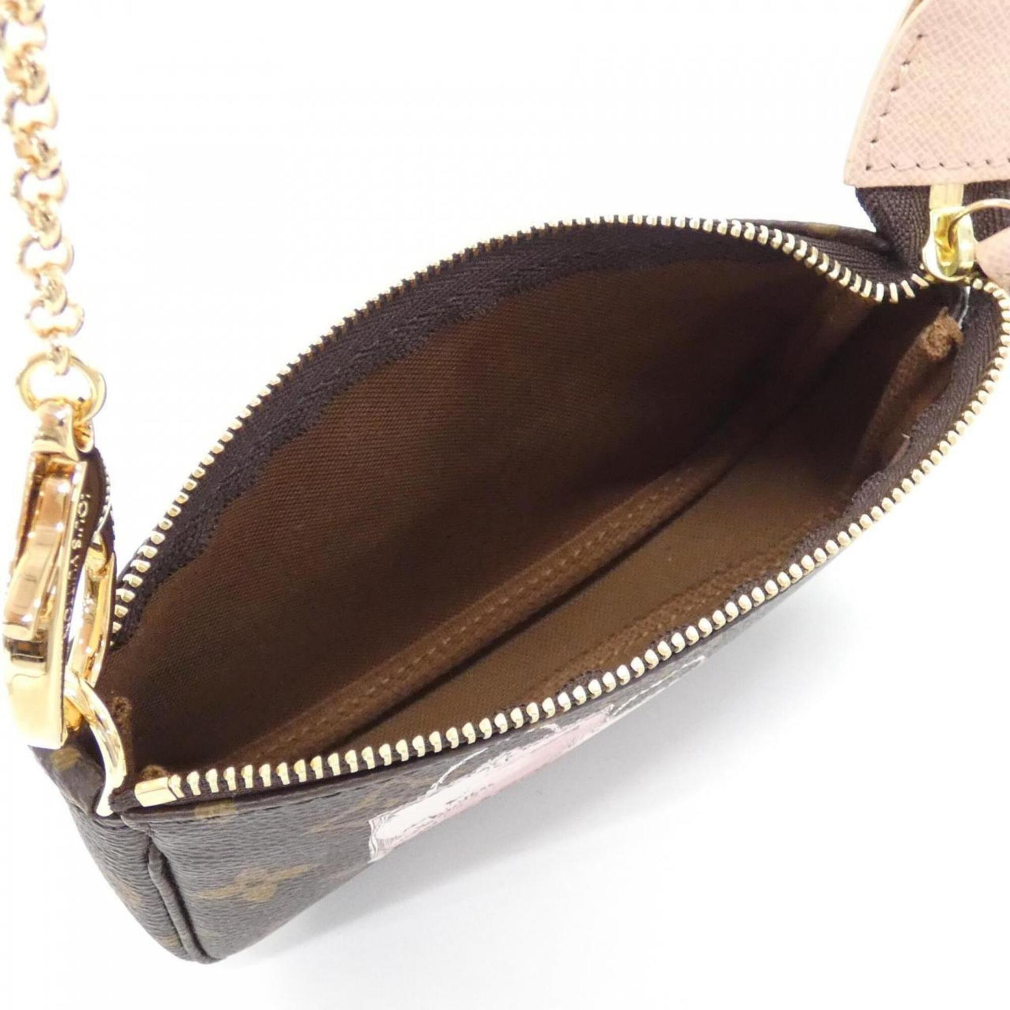 Louis Vuitton Marron Coated Canvas Pouch (Pre-Owned)