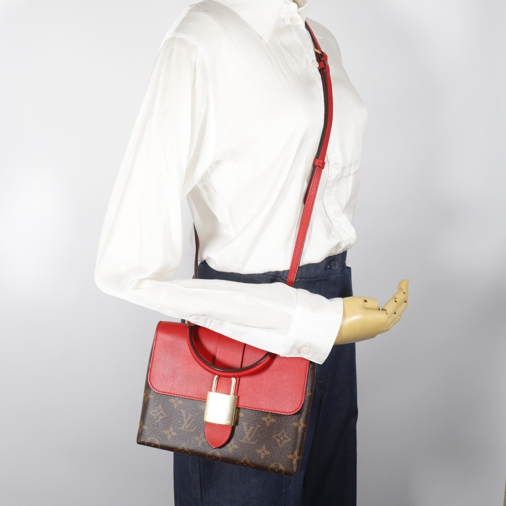 Louis Vuitton Brown Coquelicots Monogram Monogram Handbag (Pre-Owned)
