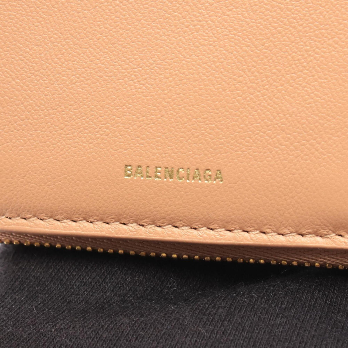 Balenciaga Beige Leather Wallet (Tri-Fold) (Pre-Owned)