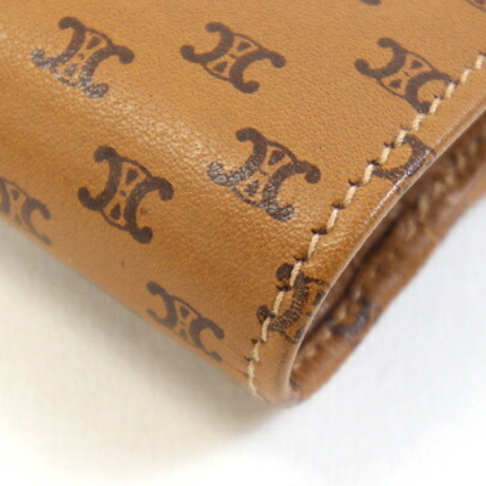 Celine Brown Leather Wallet (Tri-Fold) (Pre-Owned)