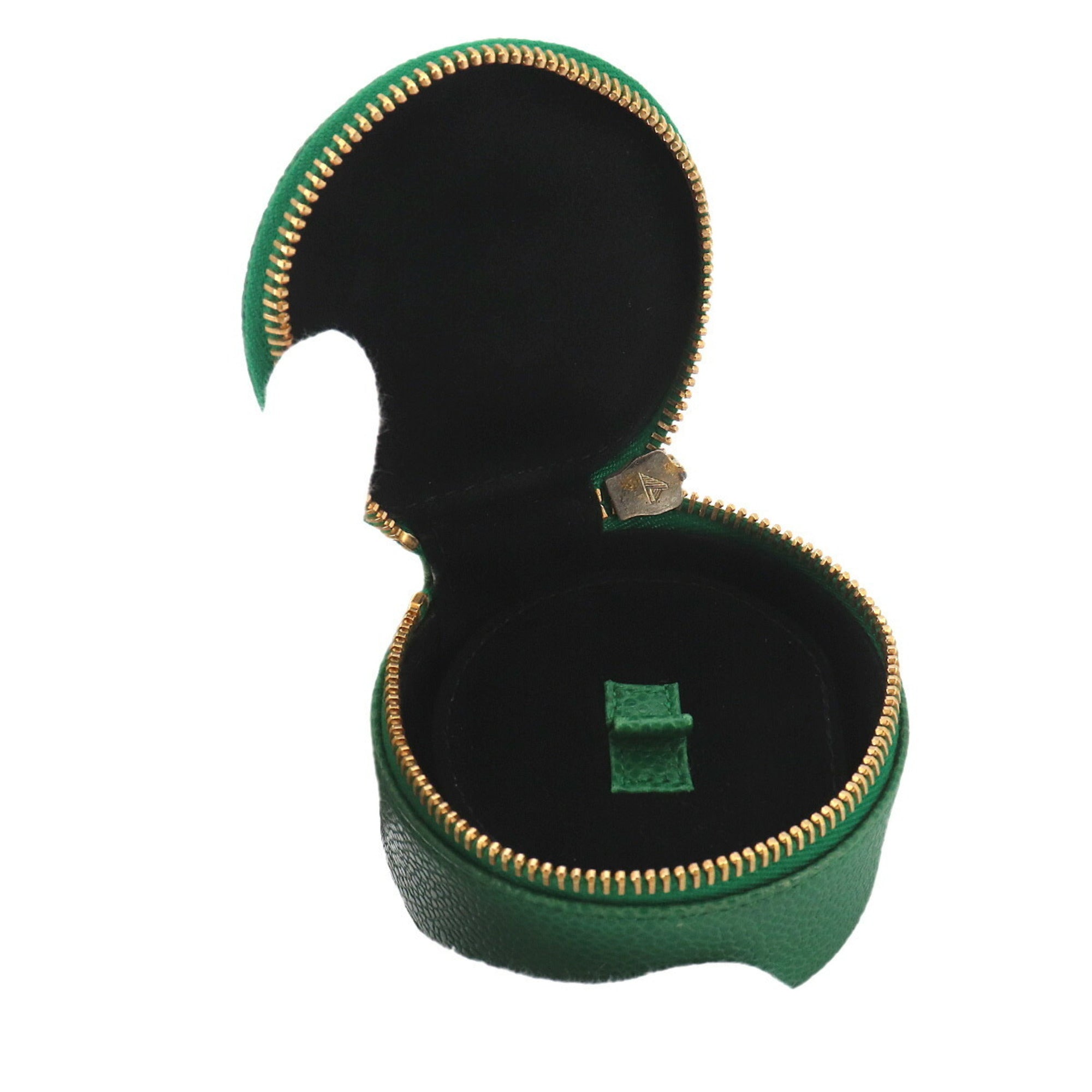 Chanel Green Grained Calfskin Pouch (Pre-Owned)