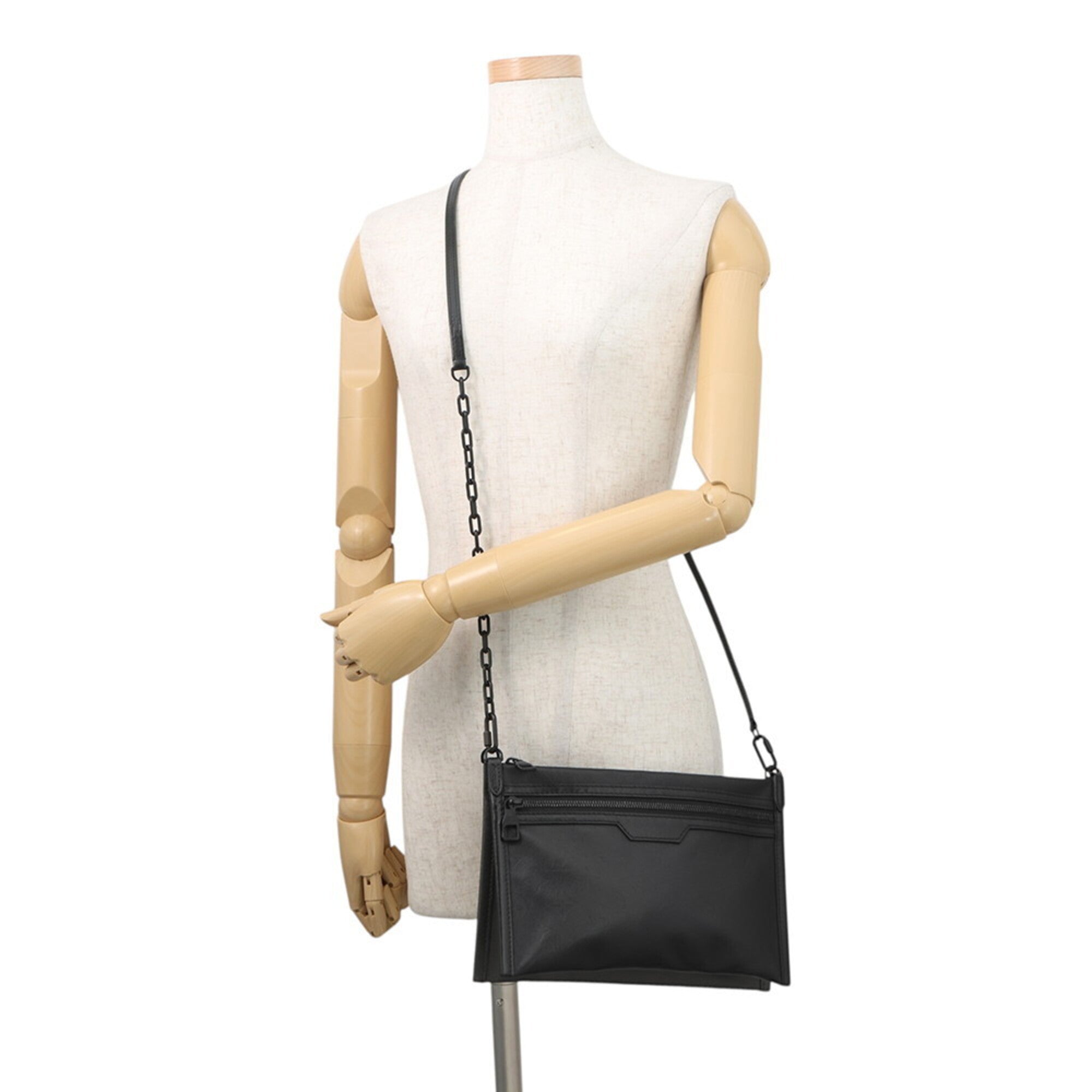 Louis Vuitton Black Khaki Monogram Noir Monogram Shadow Handbag Pouch Shoulder Bag (Pre-Owned)