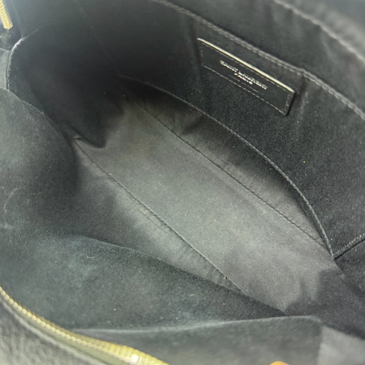 Saint Laurent Black Leather Shoulder Bag (Pre-Owned)