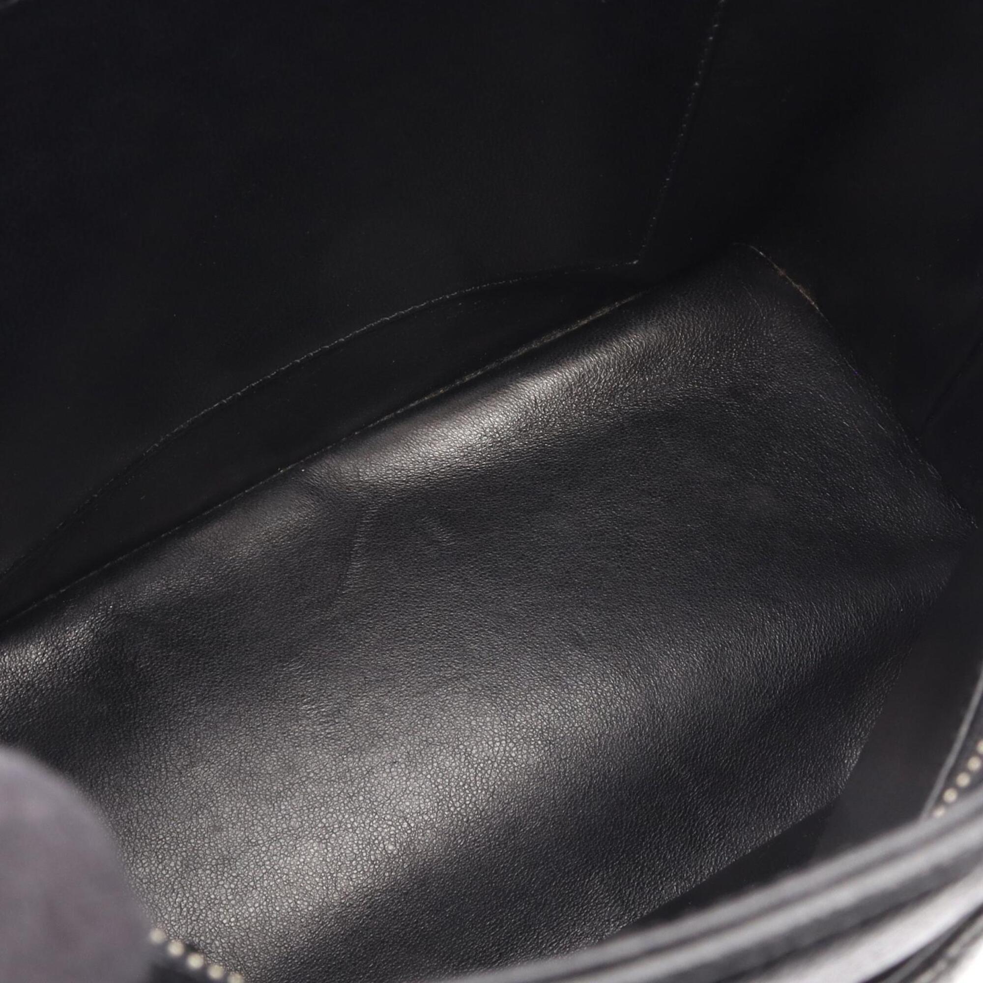 Chanel Black Grained Calfskin Handbag Tote Bag (Pre-Owned)