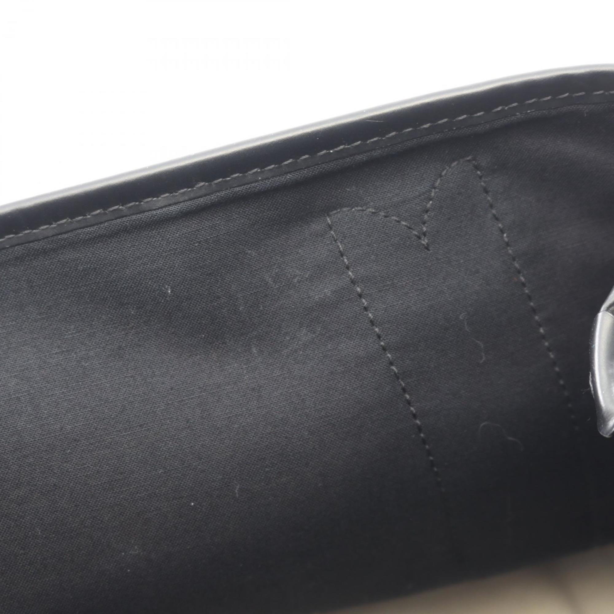 Balenciaga Black Ivory Canvas Leather Handbag Pouch Tote Bag (Pre-Owned)