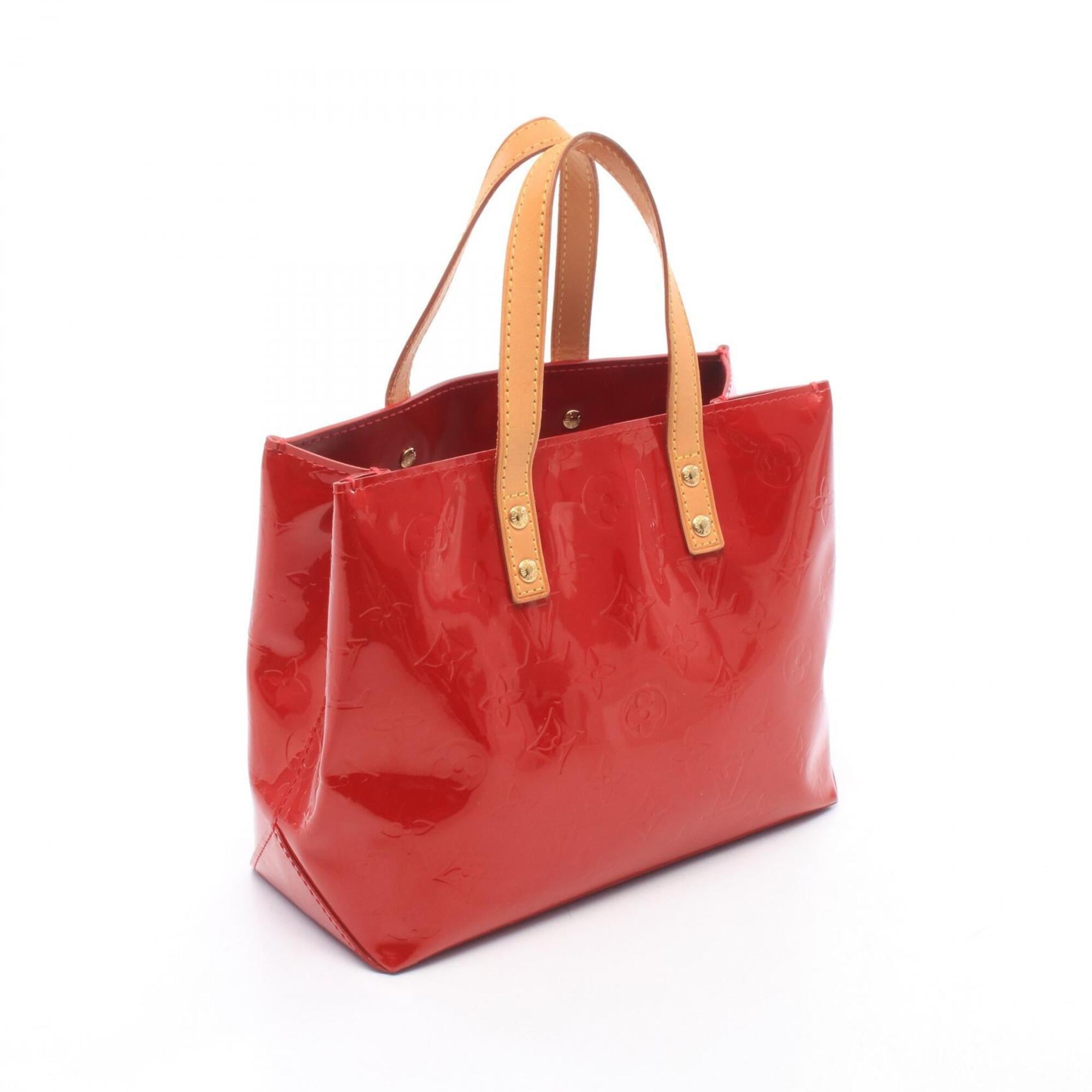 Louis Vuitton Pomme D'amour Red Color Monogram Vernis Handbag (Pre-Owned)