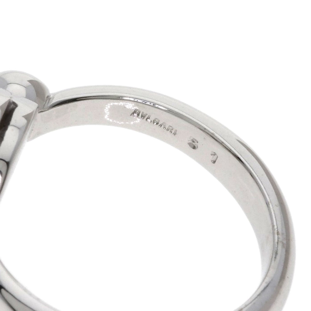 Bvlgari Bvlgari Bvlgari White Gold (18K) Band Ring (Pre-Owned)