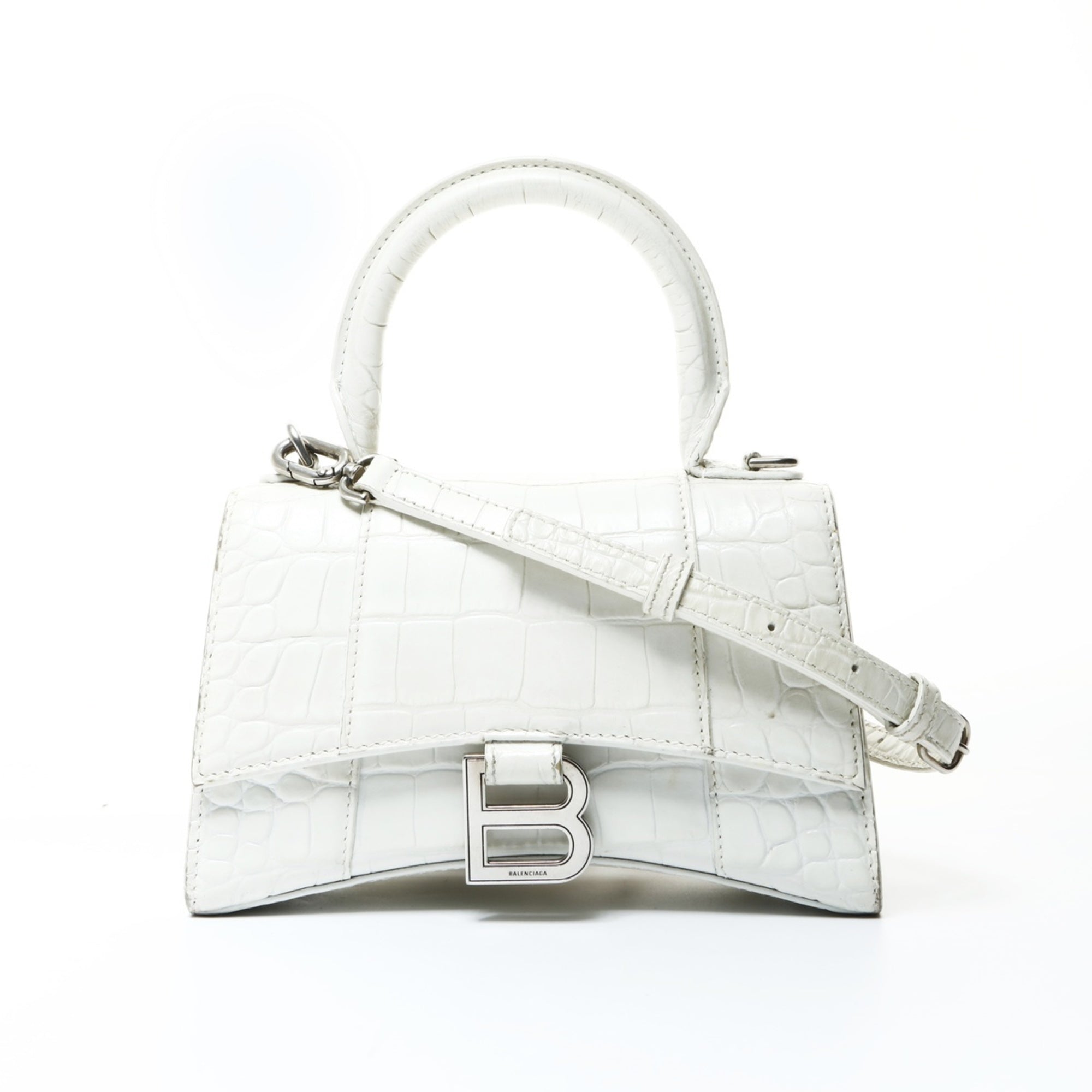Balenciaga White Leather Shoulder Bag (Pre-Owned)