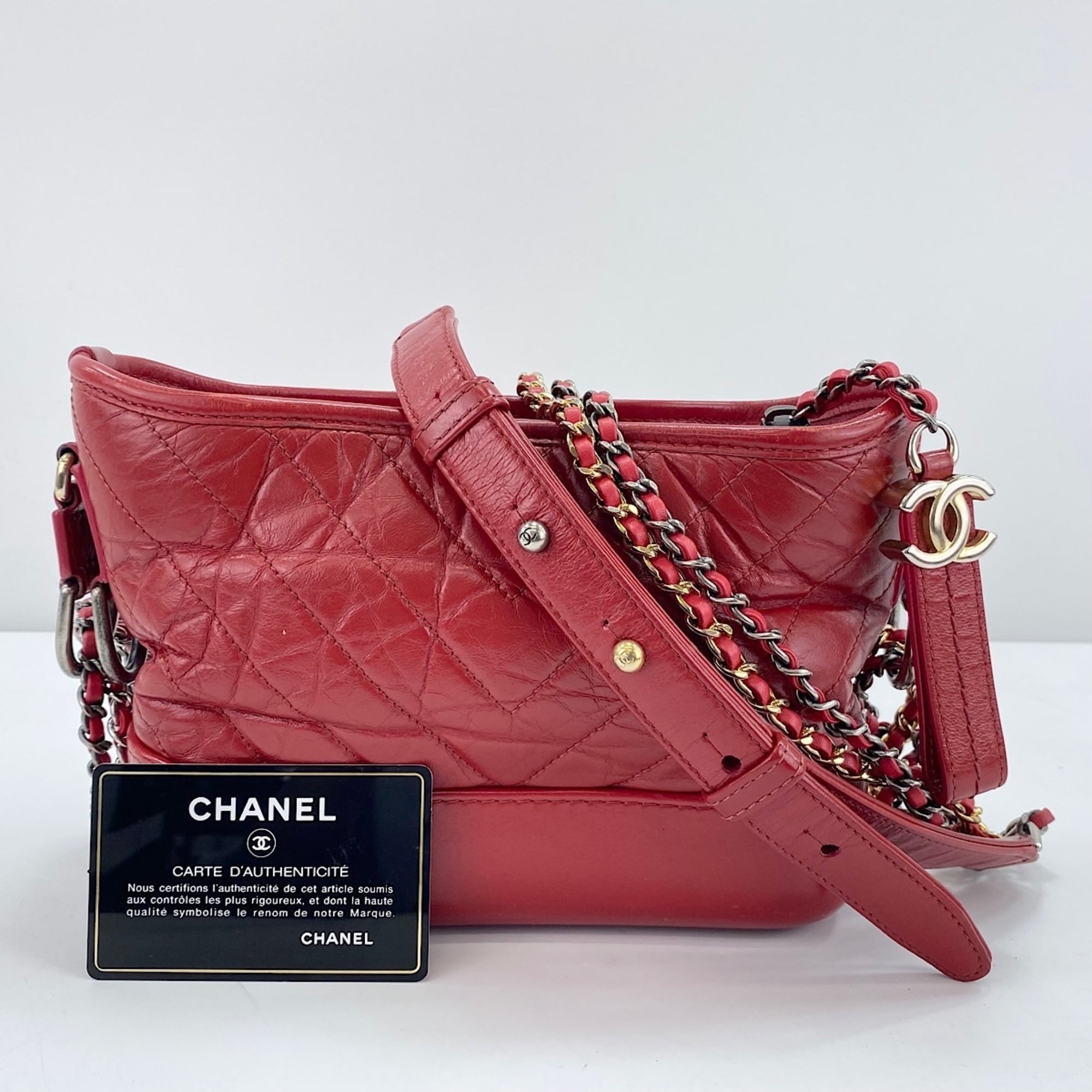 Chanel Clear Red Color Shoulder Bag (Pre-Owned)