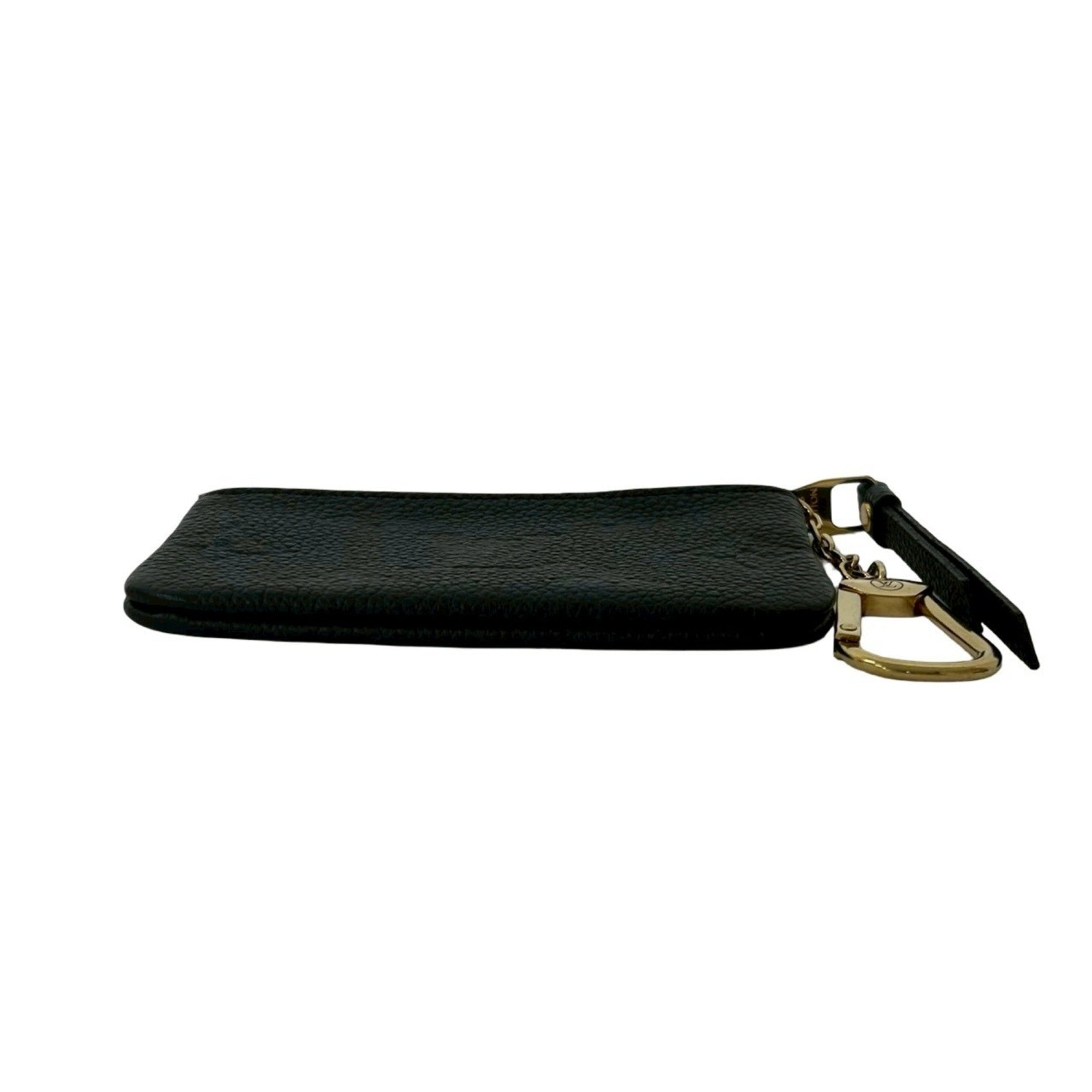 Louis Vuitton Black Leather Coin Purse/Coin Case (Pre-Owned)