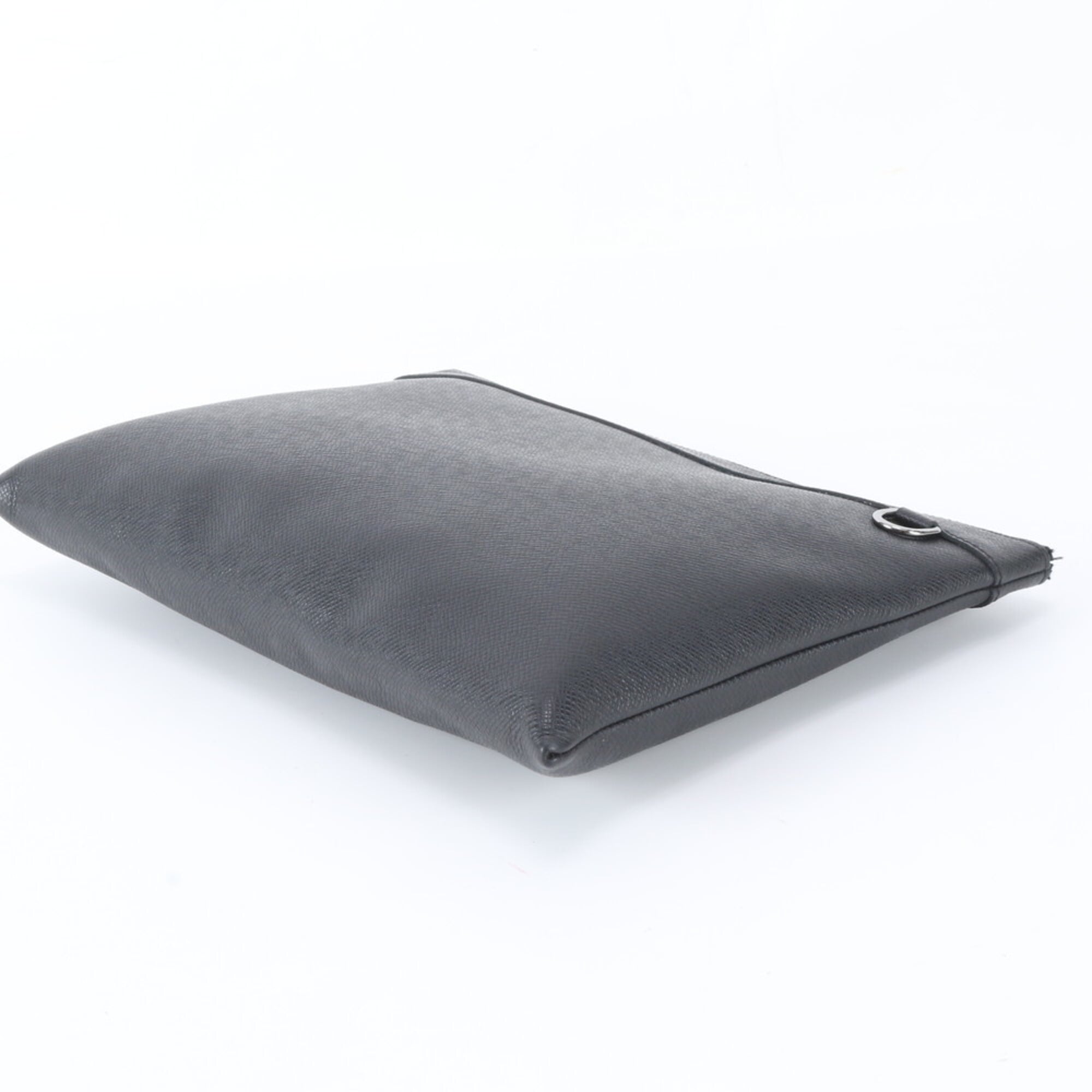 Louis Vuitton Ardoise Black Galle Leather Pochette (Pre-Owned)