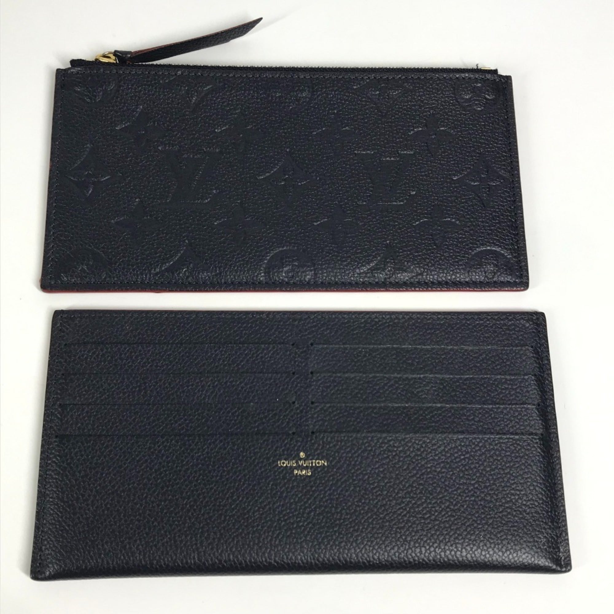 Louis Vuitton Navy Monogram Empreinte Chain/Shoulder Wallet (Pre-Owned)