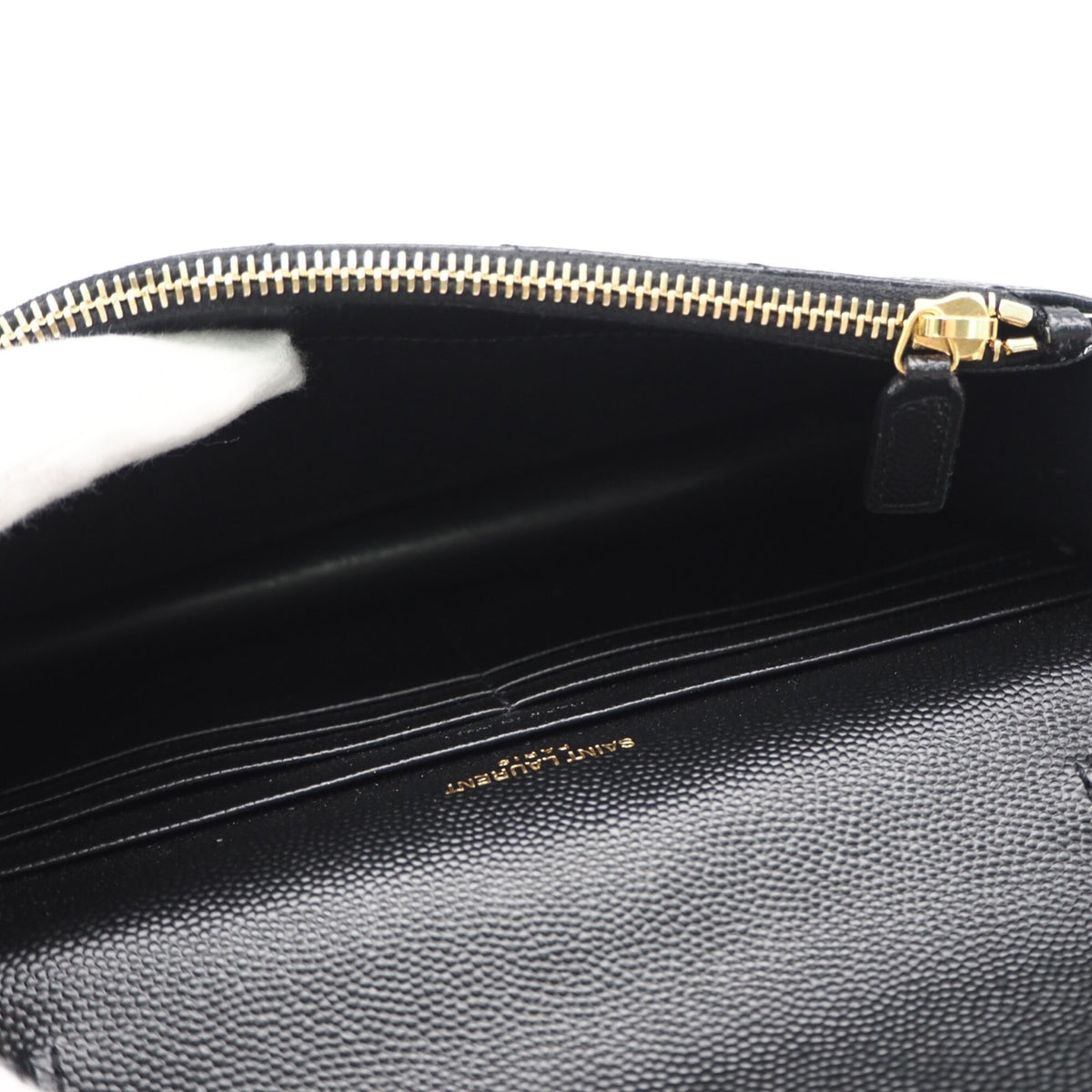 Yves Saint Laurent Black Chain/Shoulder Wallet (Pre-Owned)