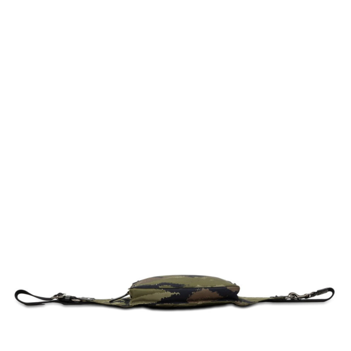 Valentino Black Green Khaki Nylon Fanny Pack Shoulder Bag Sling Bag (Pre-Owned)