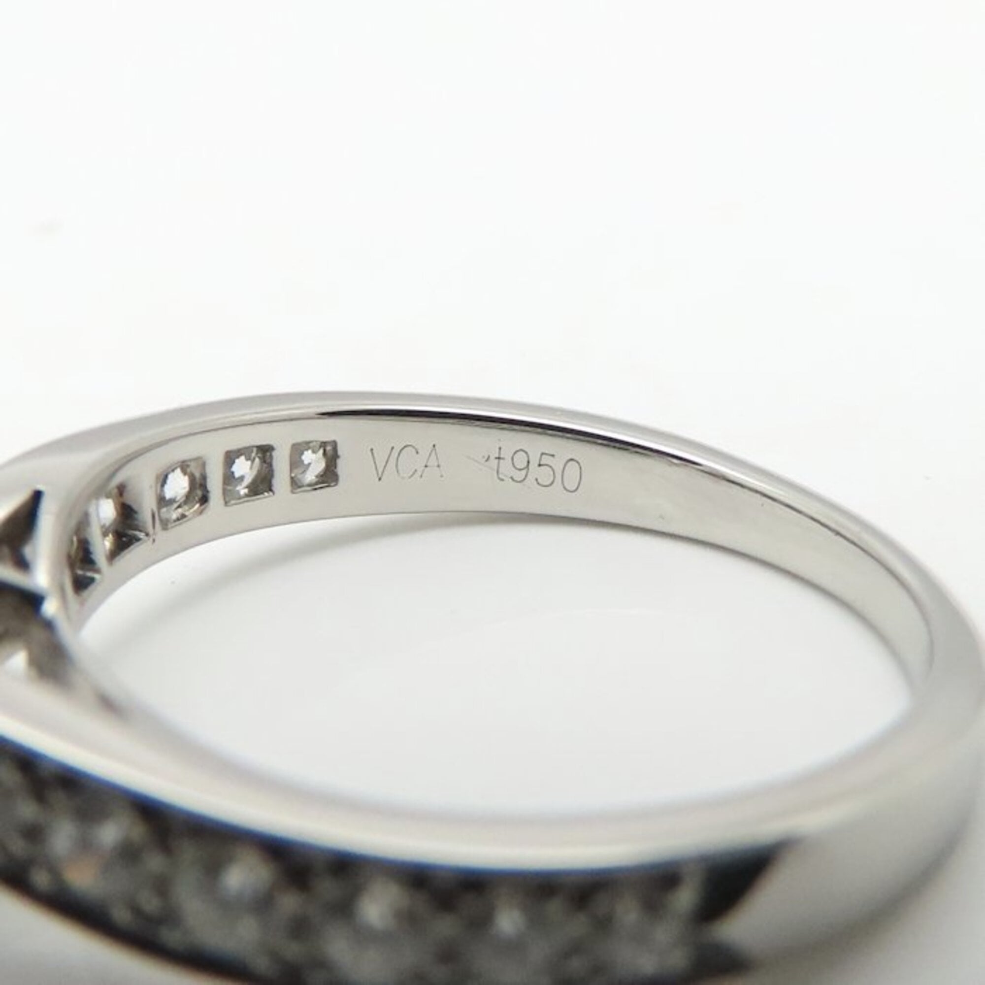 Van Cleef & Arpels Platinum 950 Band Ring (Pre-Owned)