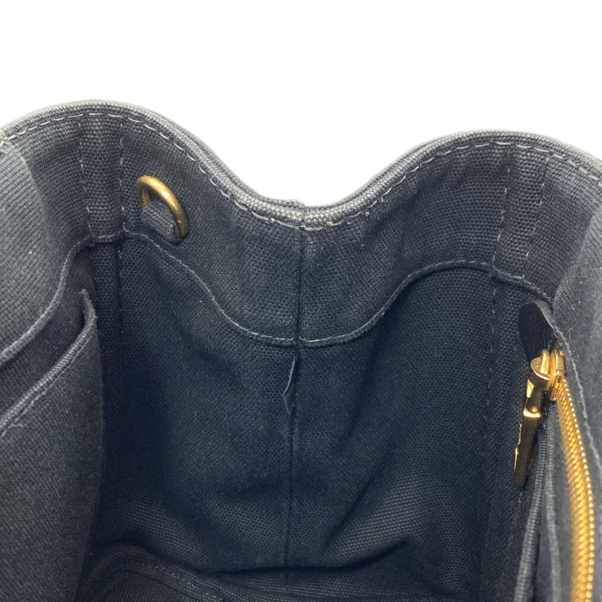 Prada Black Canvas Handbag (Pre-Owned)