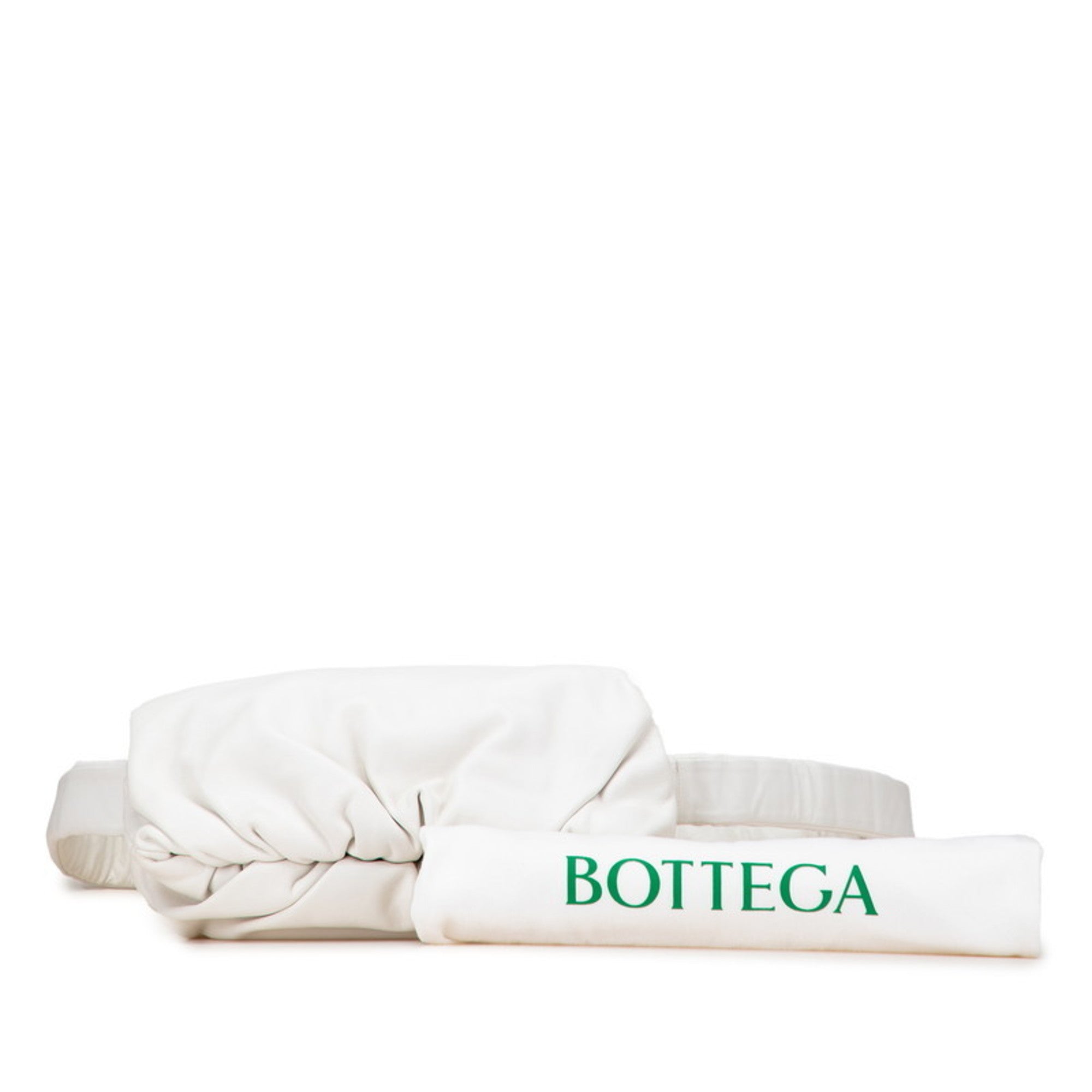 Bottega Veneta White Leather Pouch Sling Bag (Pre-Owned)