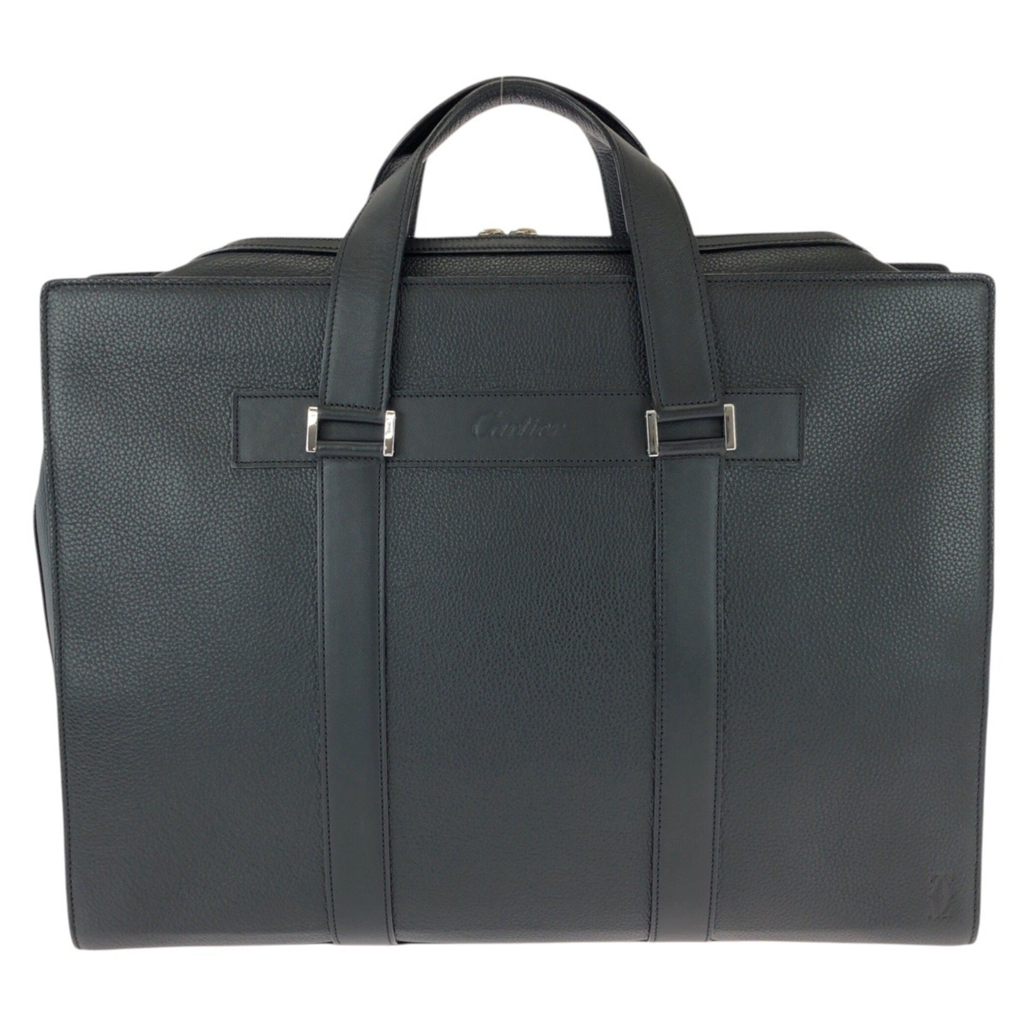 Cartier Black Leather Briefcase (Pre-Owned)