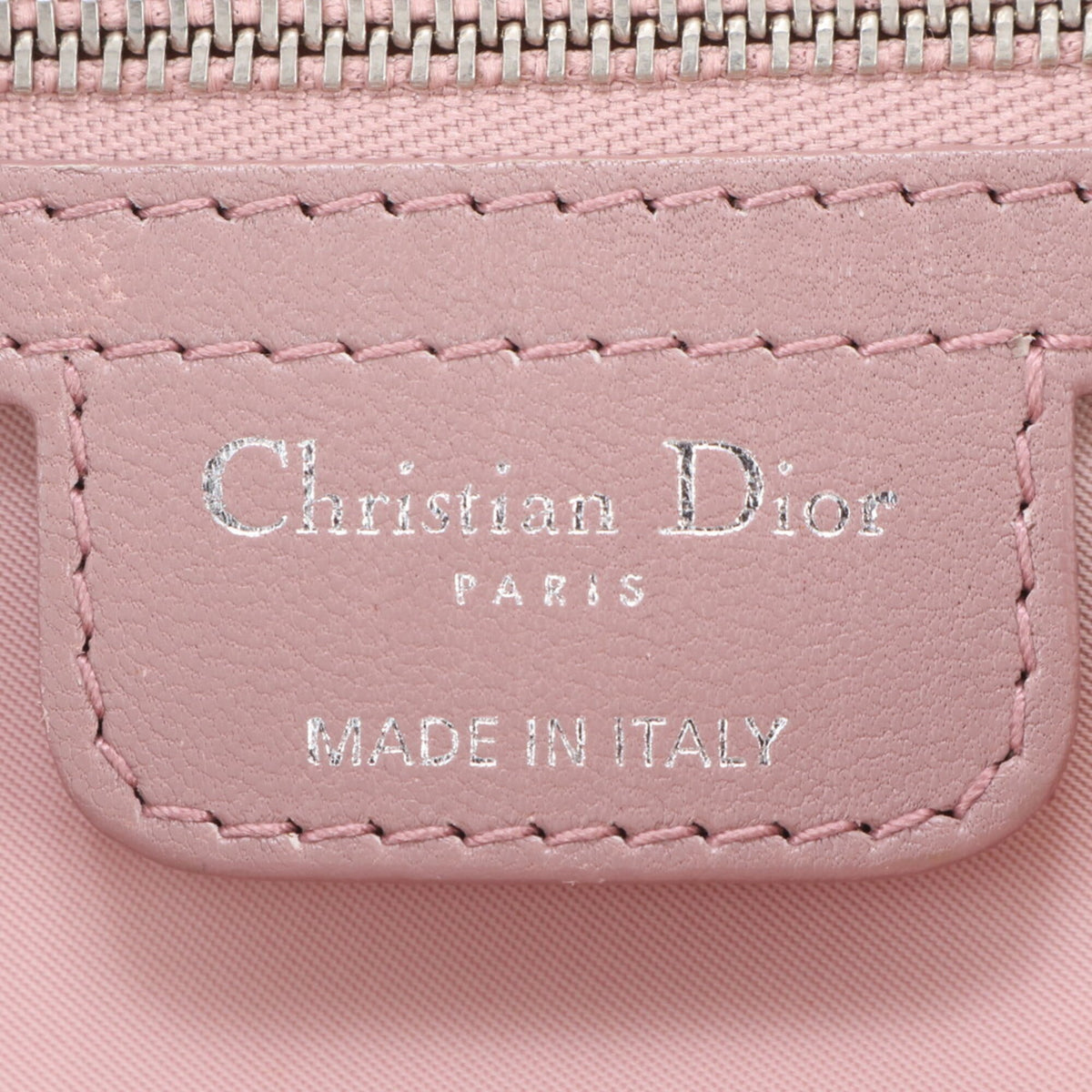Christian Dior Pink Leather Nylon Handbag Tote Bag (Pre-Owned)