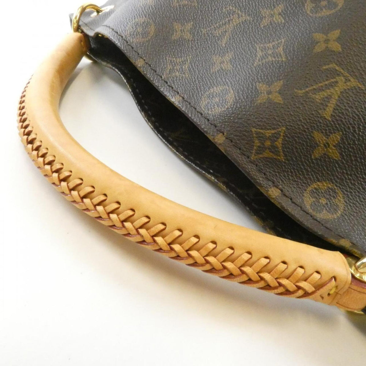 Louis Vuitton Brown Coated Canvas Shoulder Bag (Pre-Owned)